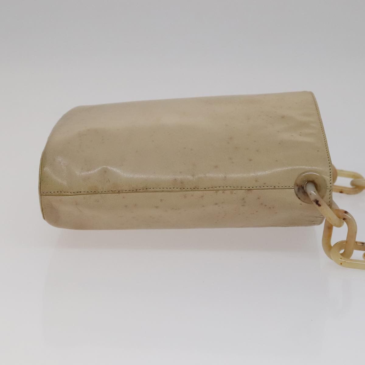 Prada Beige Leather Shoulder Bag (Pre-Owned) Size ONE SIZE - 3 Thumbnail