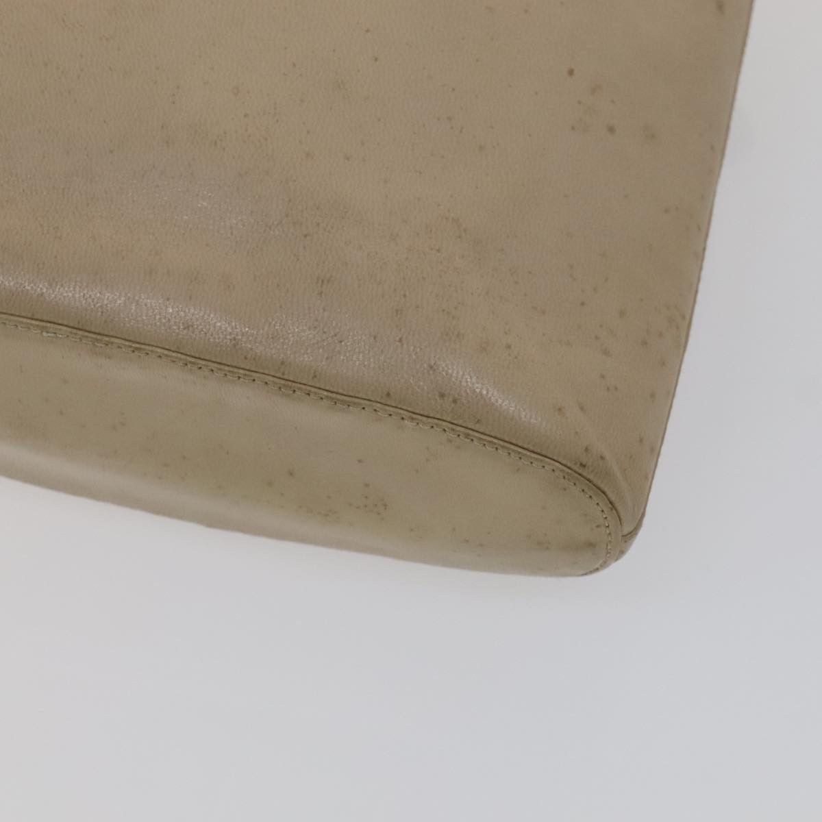 Prada Beige Leather Shoulder Bag (Pre-Owned) Size ONE SIZE - 8 Thumbnail