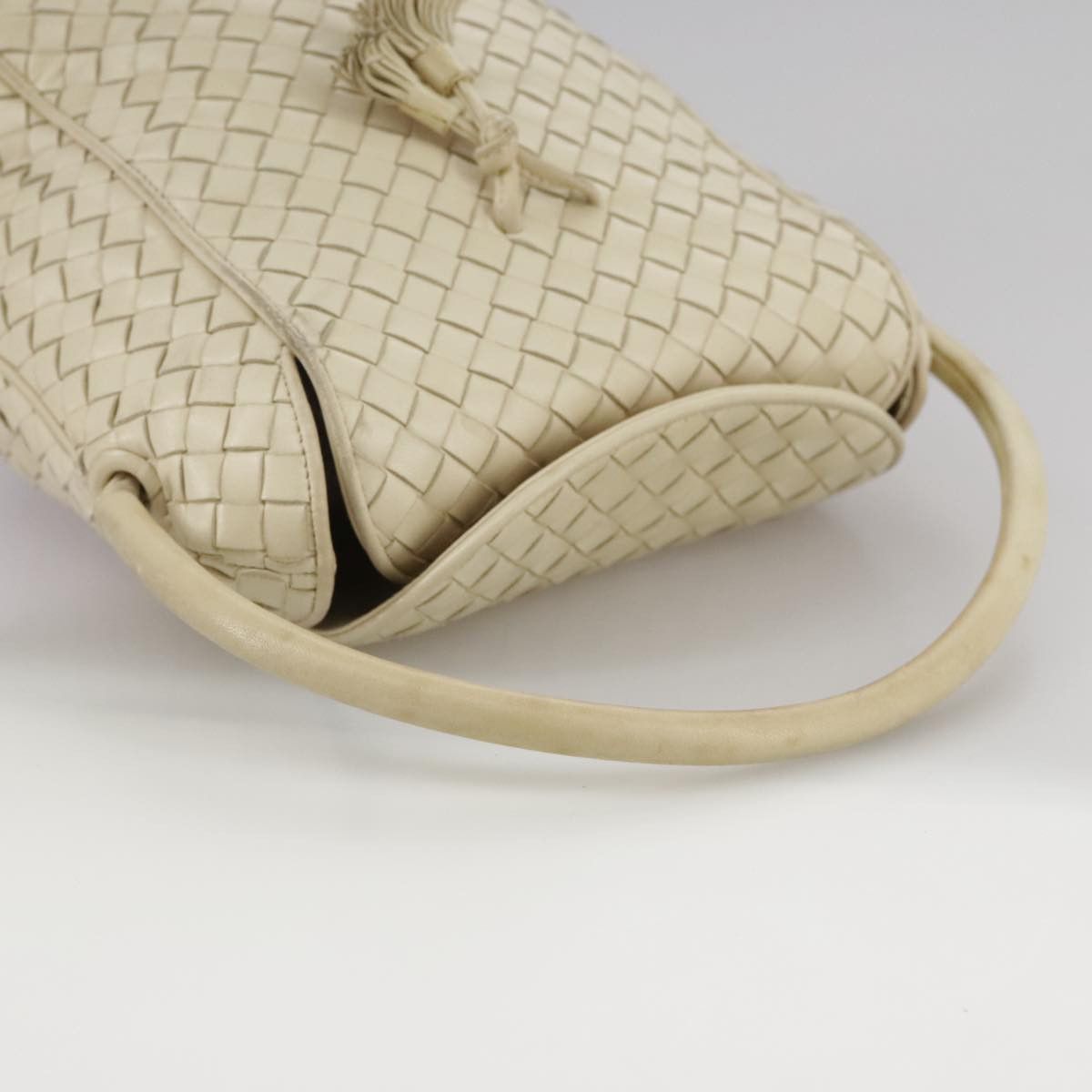 Bottega Veneta Beige Leather Handbag (Pre-Owned) Size ONE SIZE - 5 Thumbnail