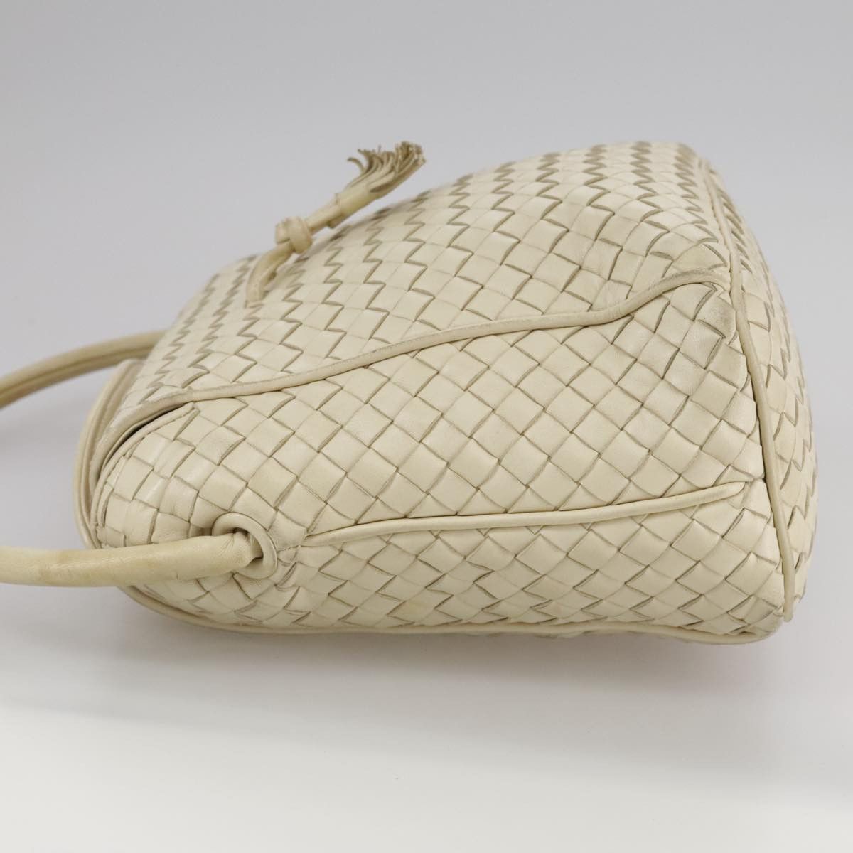 Bottega Veneta Beige Leather Handbag (Pre-Owned) Size ONE SIZE - 3 Thumbnail