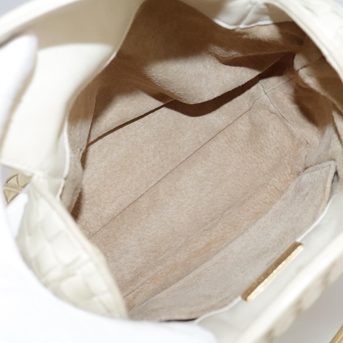 Bottega Veneta Beige Leather Handbag (Pre-Owned) Size ONE SIZE - 12 Thumbnail