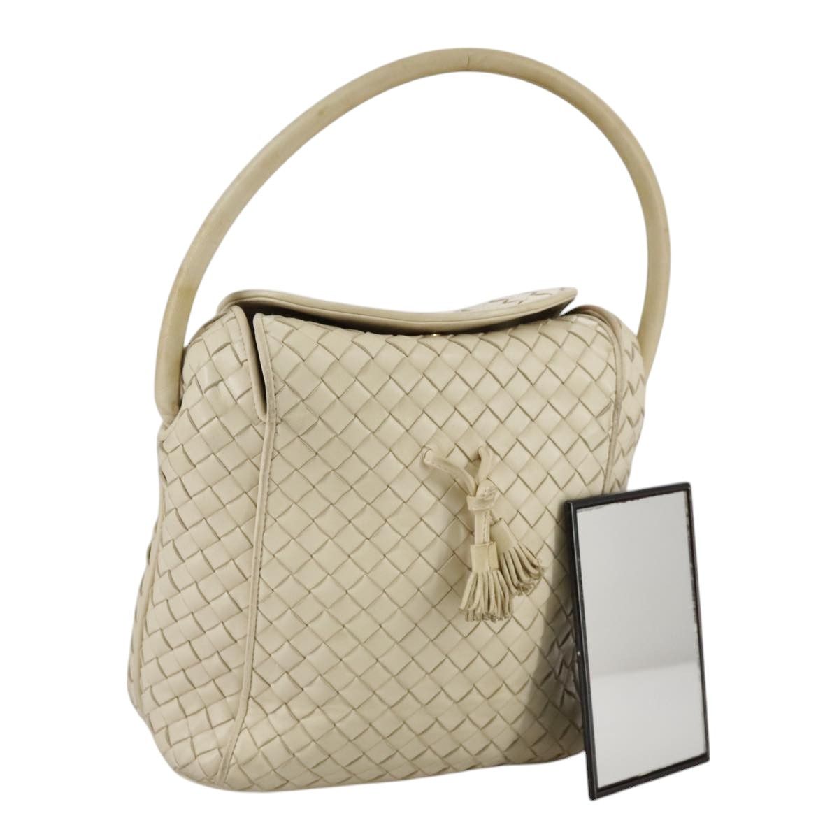 Bottega Veneta Beige Leather Handbag (Pre-Owned) Size ONE SIZE - 14 Thumbnail