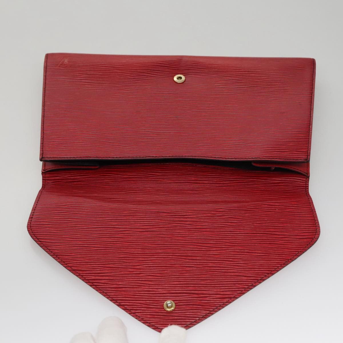 Louis Vuitton Art Déco Red Leather Clutch Bag (Pre-Owned) Size ONE SIZE - 11 Thumbnail