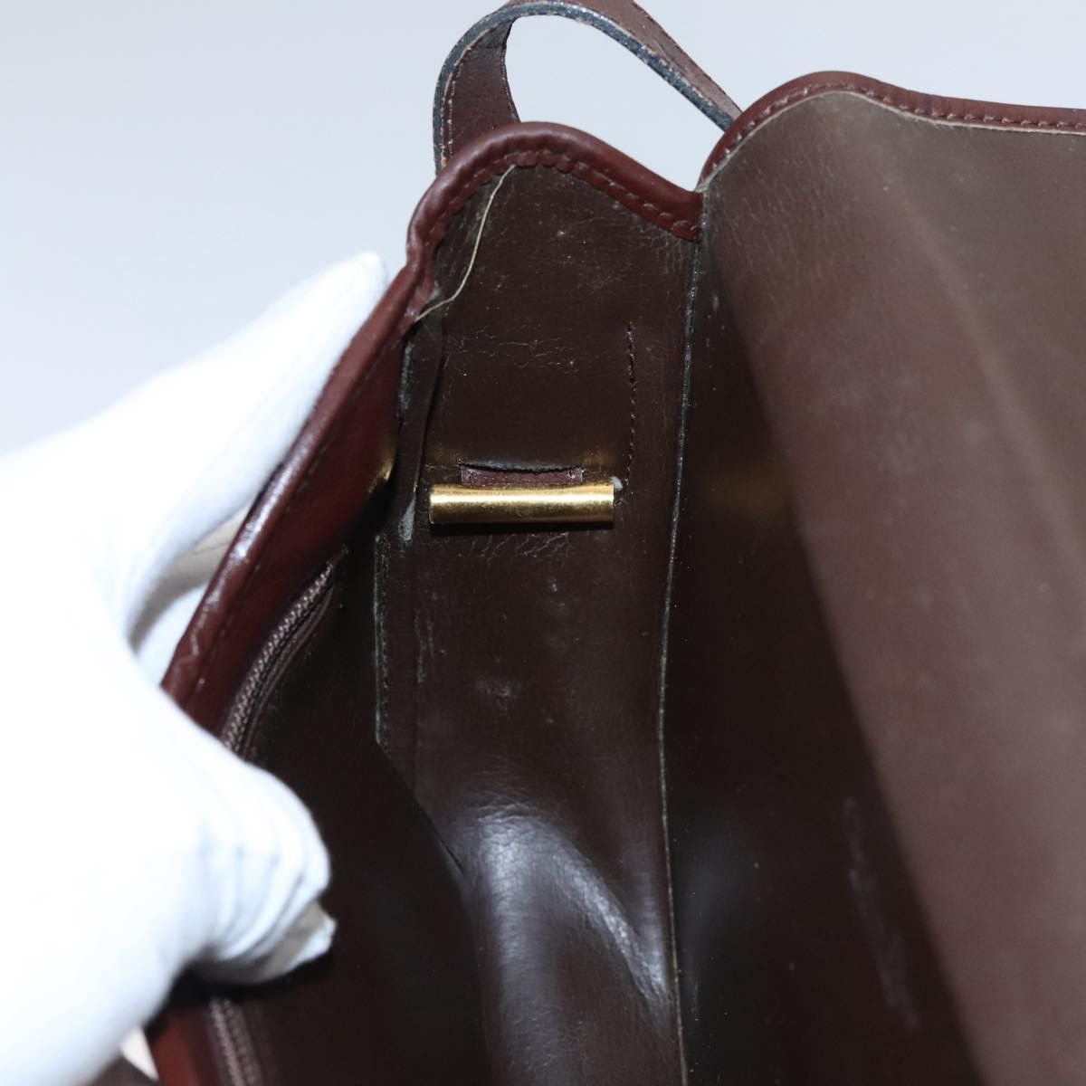 Dior Burgundy Leather Shoulder Bag (Pre-Owned) Size ONE SIZE - 11 Thumbnail