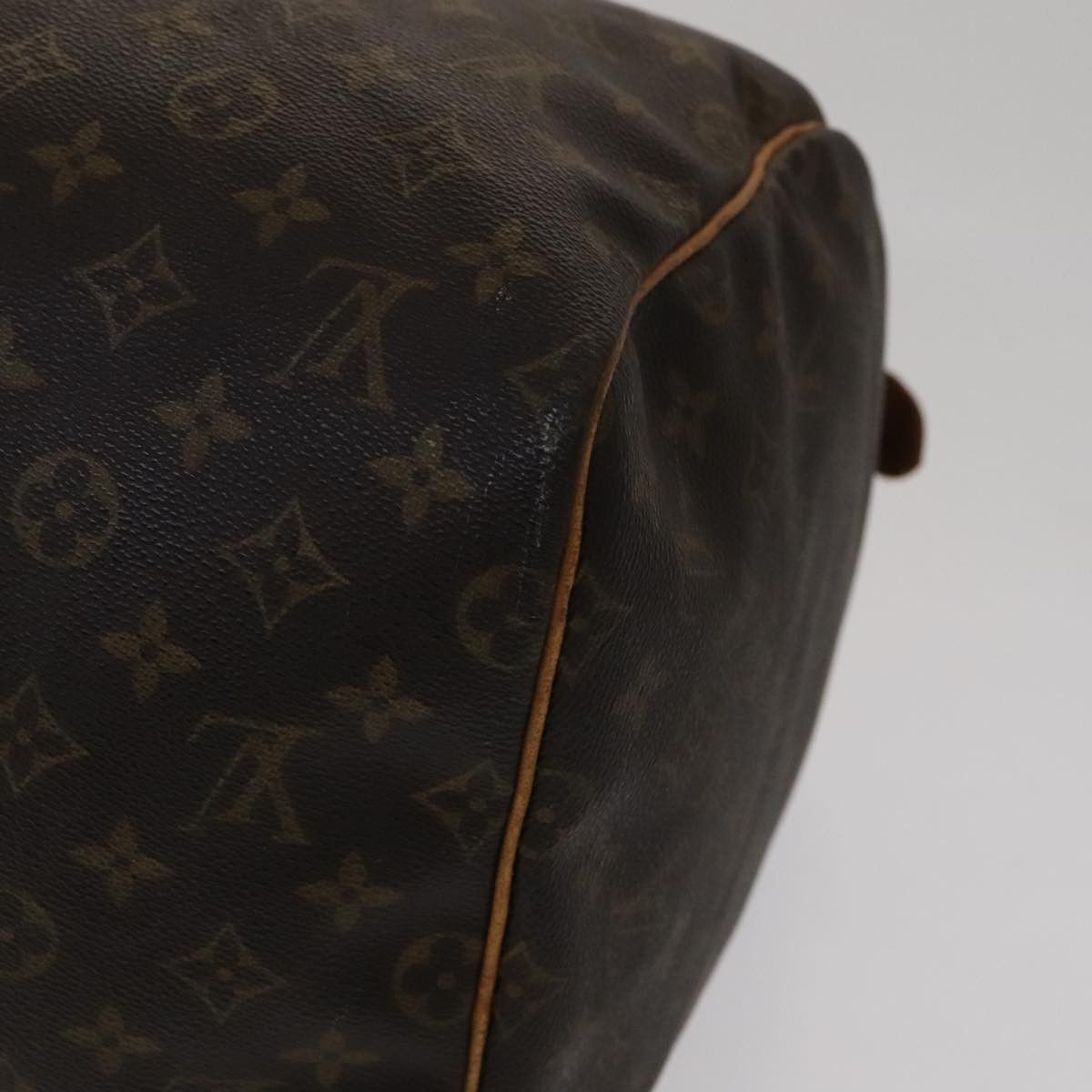 Louis Vuitton Keepall 55 Brown Canvas Travel Bag (Pre-Owned) Size ONE SIZE - 11 Thumbnail