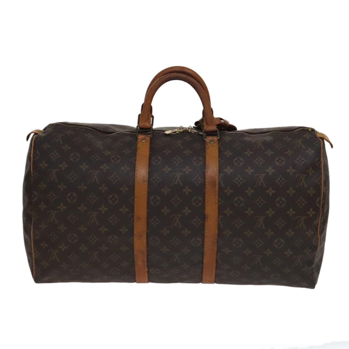 Louis Vuitton Keepall 55 Brown Canvas Travel Bag (Pre-Owned) Size ONE SIZE - 2 Thumbnail