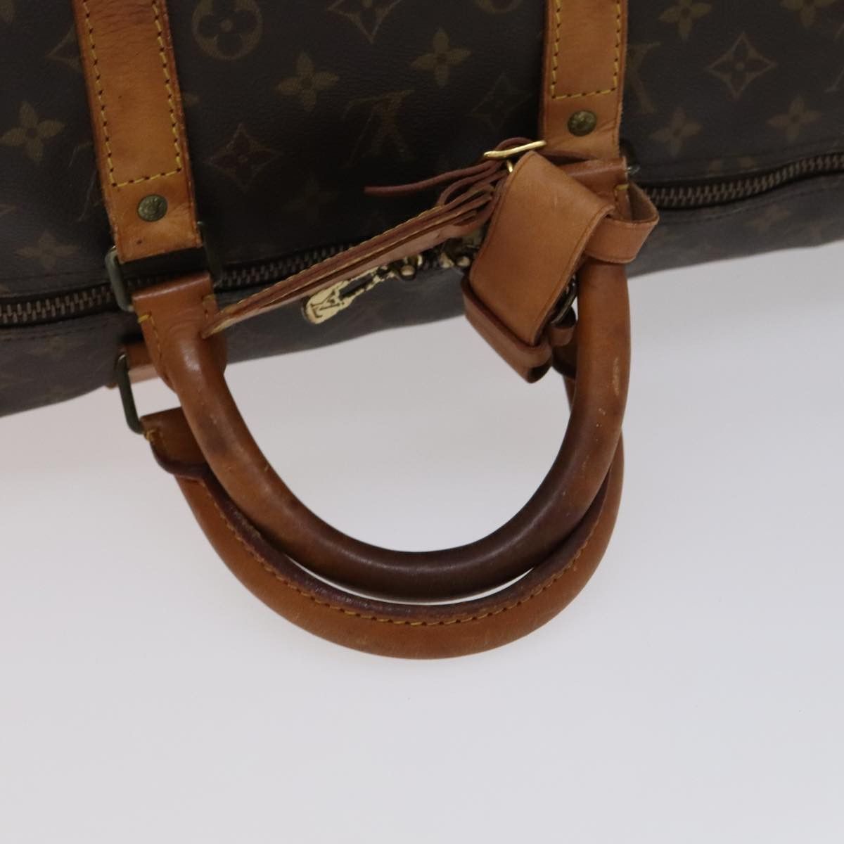 Louis Vuitton Keepall 55 Brown Canvas Travel Bag (Pre-Owned) Size ONE SIZE - 6 Thumbnail