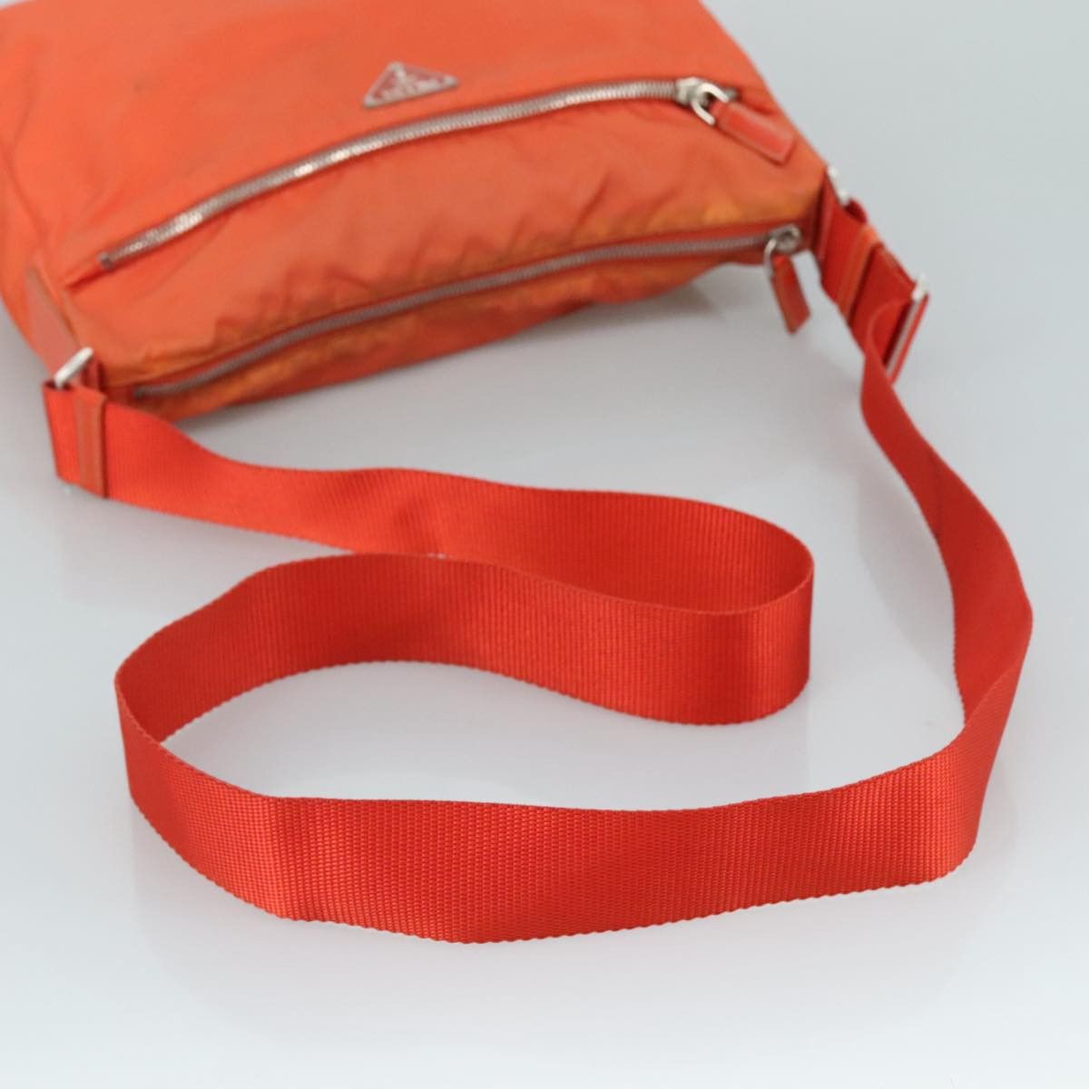 Prada Tessuto Orange Synthetic Shoulder Bag (Pre-Owned) Size ONE SIZE - 5 Thumbnail
