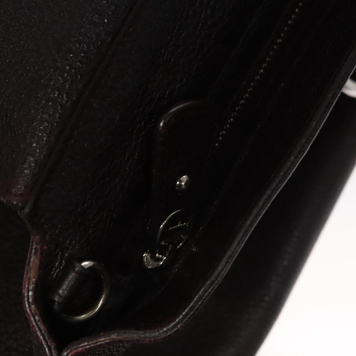 Salvatore Ferragamo Sofia Burgundy Leather Handbag (Pre-Owned) Size ONE SIZE - 10 Thumbnail