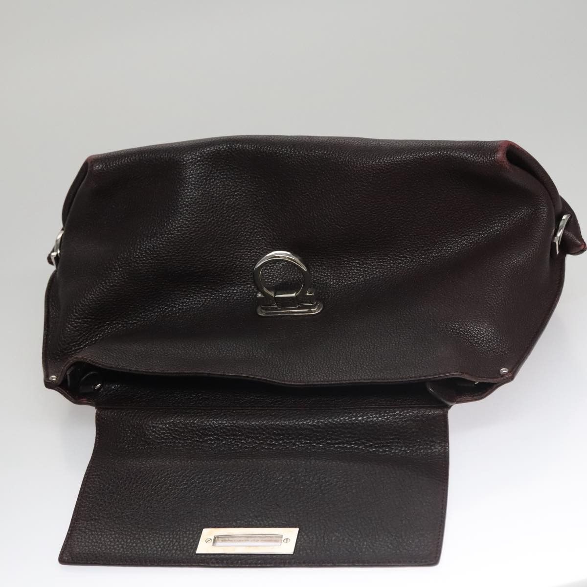 Salvatore Ferragamo Sofia Burgundy Leather Handbag (Pre-Owned) Size ONE SIZE - 19 Thumbnail