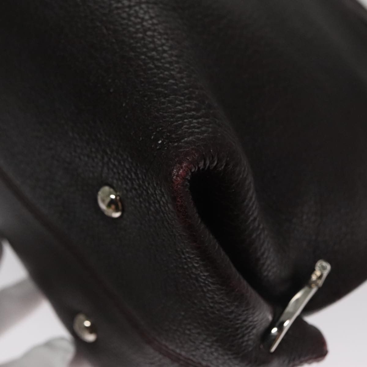 Salvatore Ferragamo Sofia Burgundy Leather Handbag (Pre-Owned) Size ONE SIZE - 7 Thumbnail
