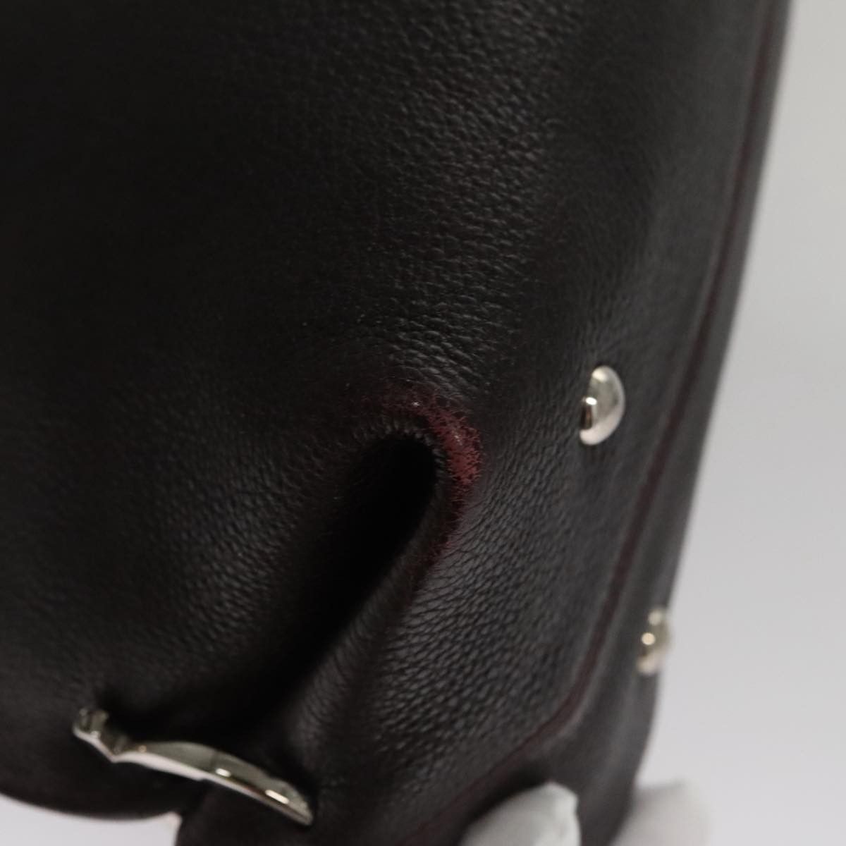 Salvatore Ferragamo Sofia Burgundy Leather Handbag (Pre-Owned) Size ONE SIZE - 9 Thumbnail