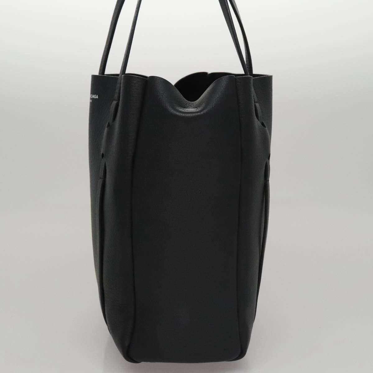 Balenciaga Everyday Black Leather Tote Bag (Pre-Owned) Size ONE SIZE - 3 Thumbnail