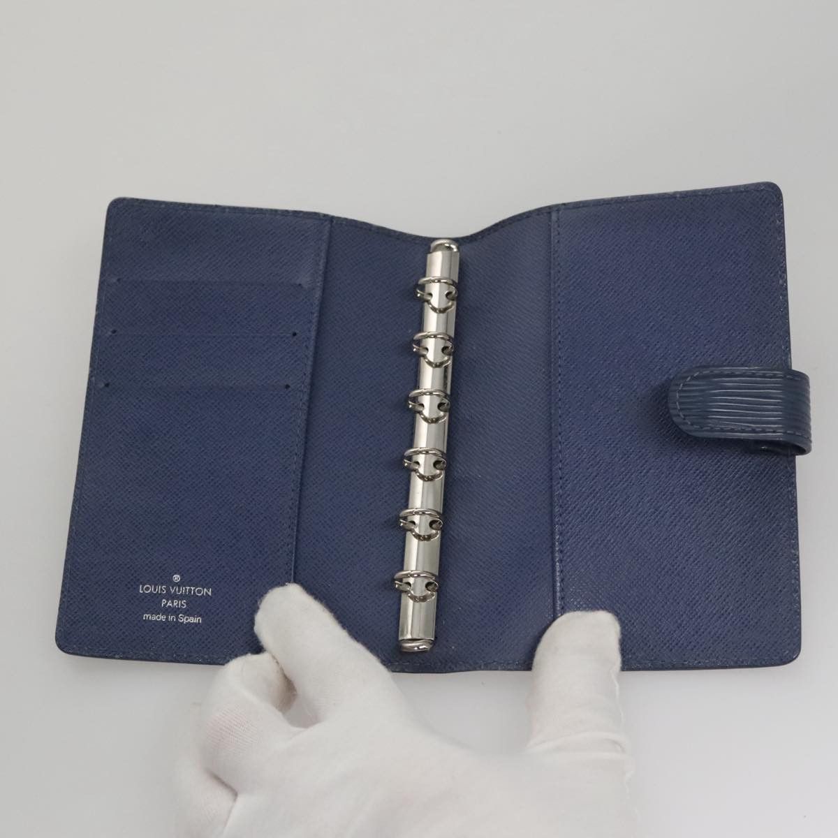 Louis Vuitton Agenda Pm Blue Leather Wallet (Pre-Owned) Size ONE SIZE - 11 Thumbnail