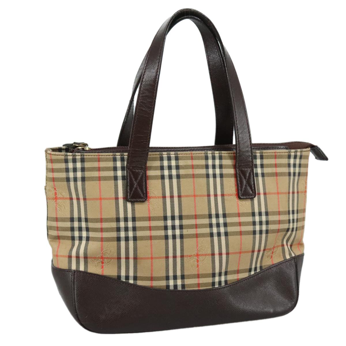 Burberry Nova Check Beige Canvas Handbag (Pre-Owned) Size ONE SIZE - 15 Thumbnail