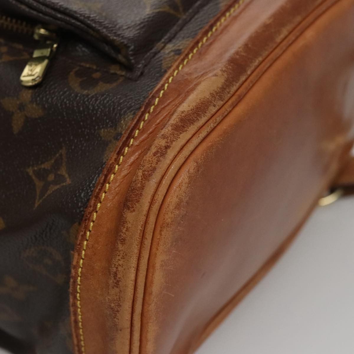 Louis Vuitton Montsouris Mm Brown Canvas Backpack Bag (Pre-Owned) Size ONE SIZE - 7 Thumbnail