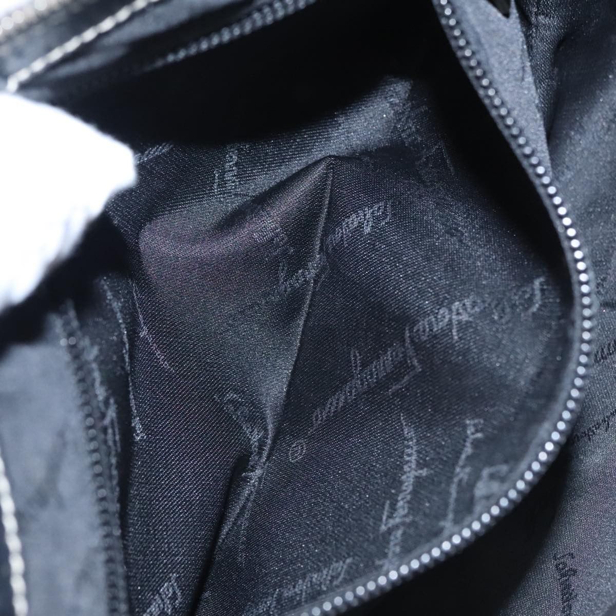 Salvatore Ferragamo Gancini Black Leather Shoulder Bag (Pre-Owned) Size ONE SIZE - 14 Thumbnail