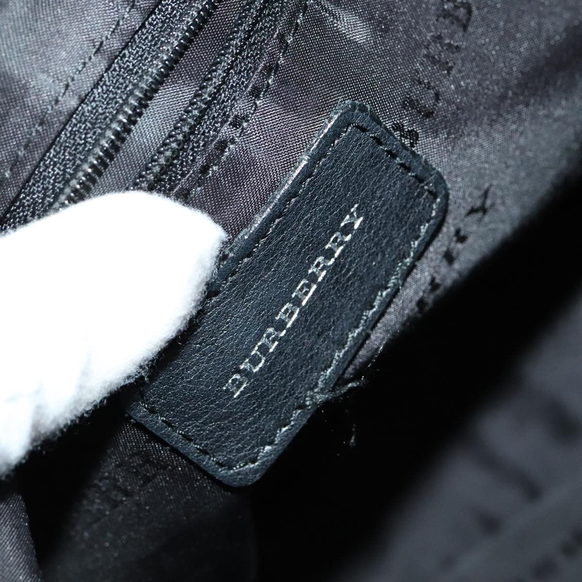 Burberry Black Leather Shoulder Bag (Pre-Owned) Size ONE SIZE - 13 Thumbnail