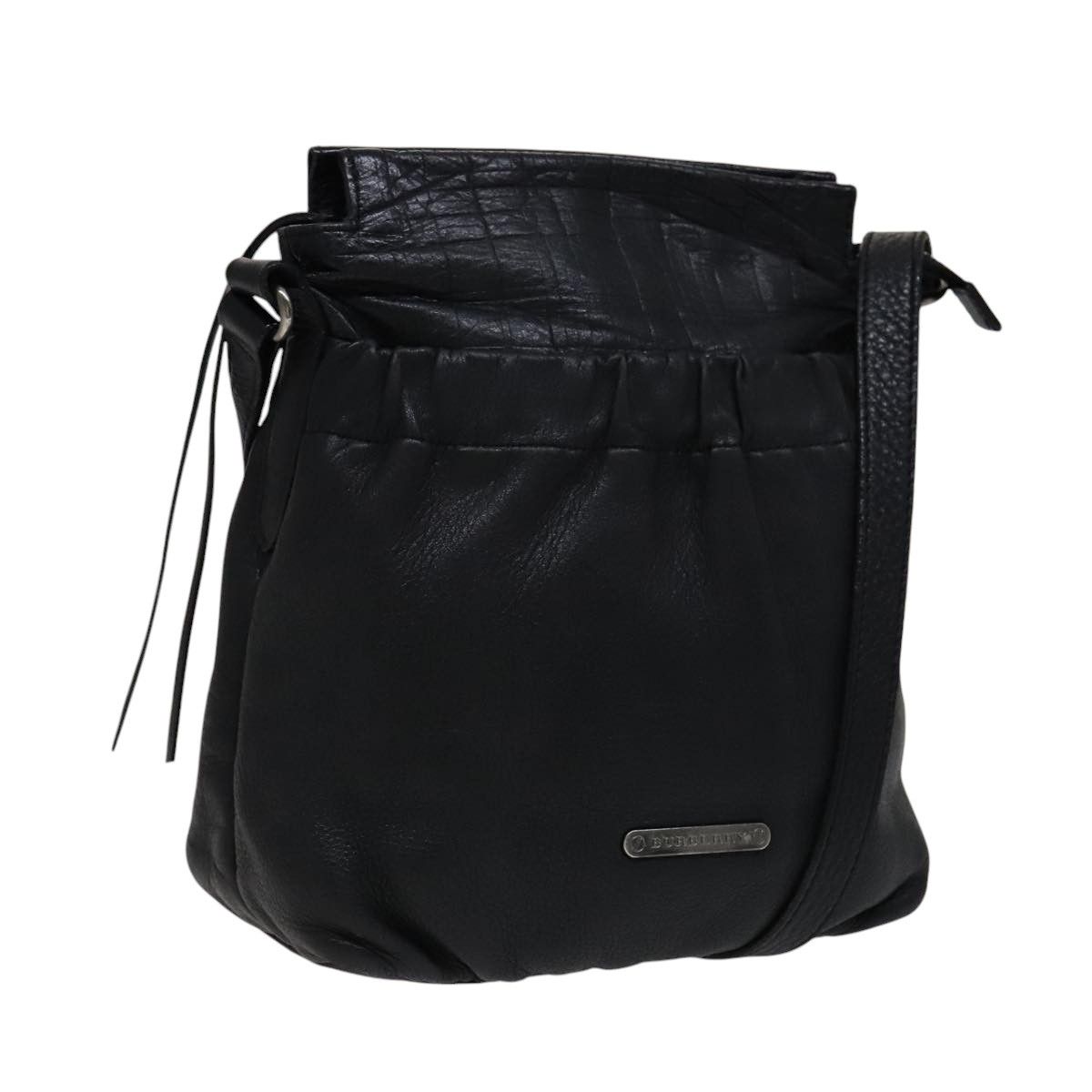 Burberry Black Leather Shoulder Bag (Pre-Owned) Size ONE SIZE - 15 Thumbnail
