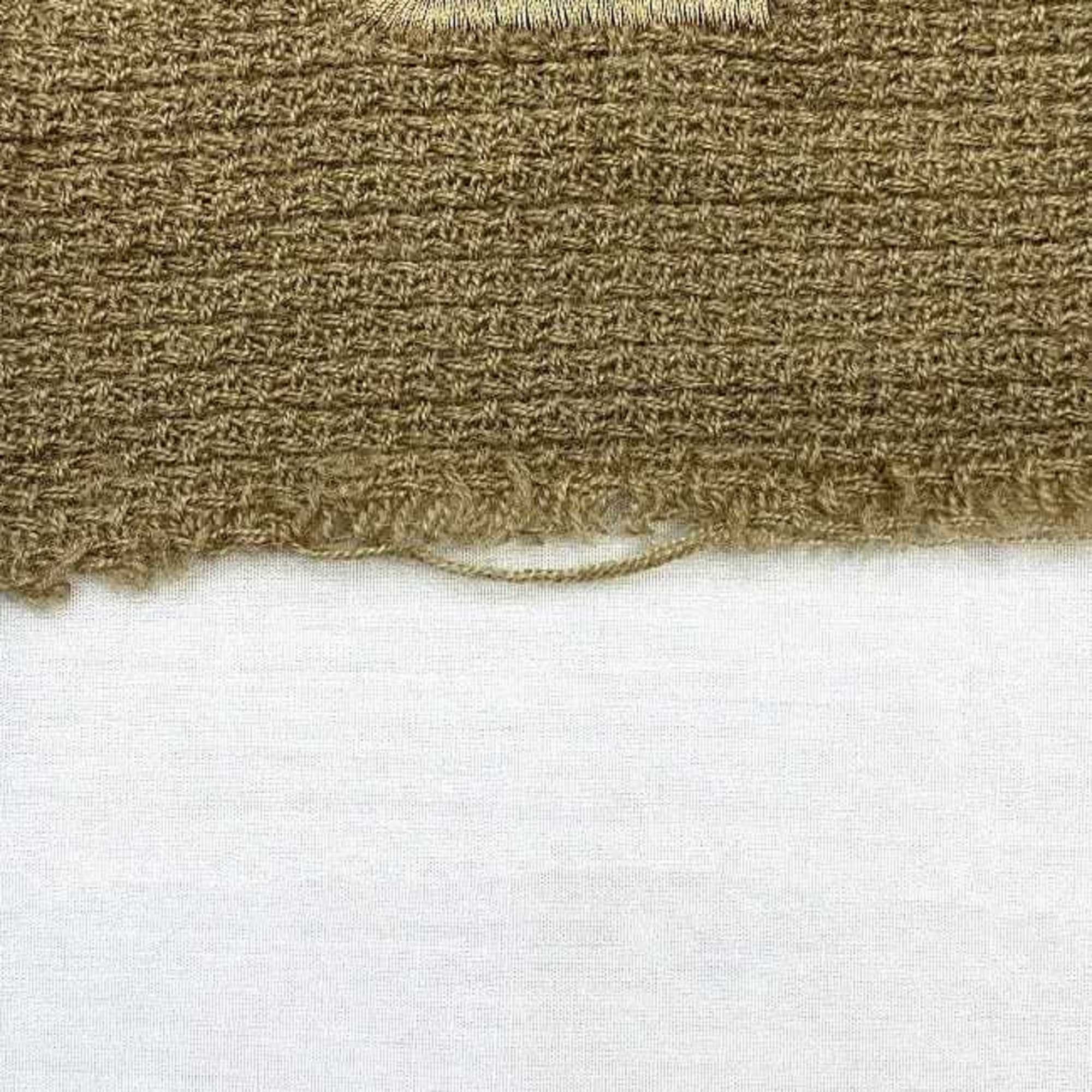 Fendi Fendi scarf ec-21940 beige wool 100% FENDI stole shawl for women chic embroidery Size ONE SIZE - 11 Thumbnail
