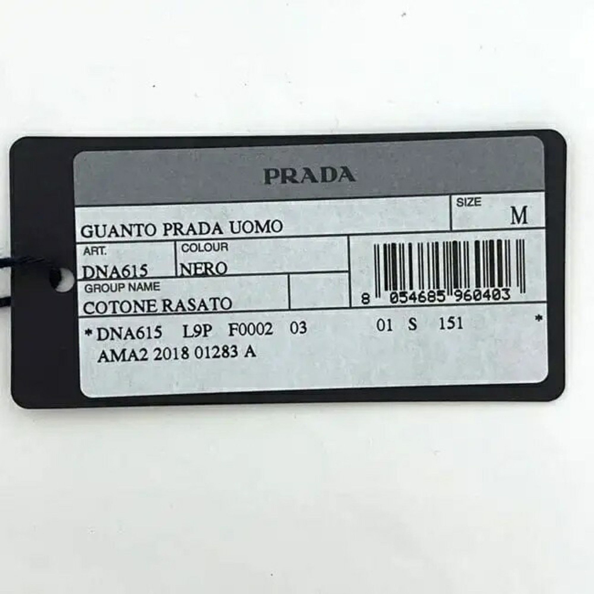 Prada Prada gloves ec-22055 Black NERO DNA615 100% cotton PRADA for women Size ONE SIZE - 7 Thumbnail