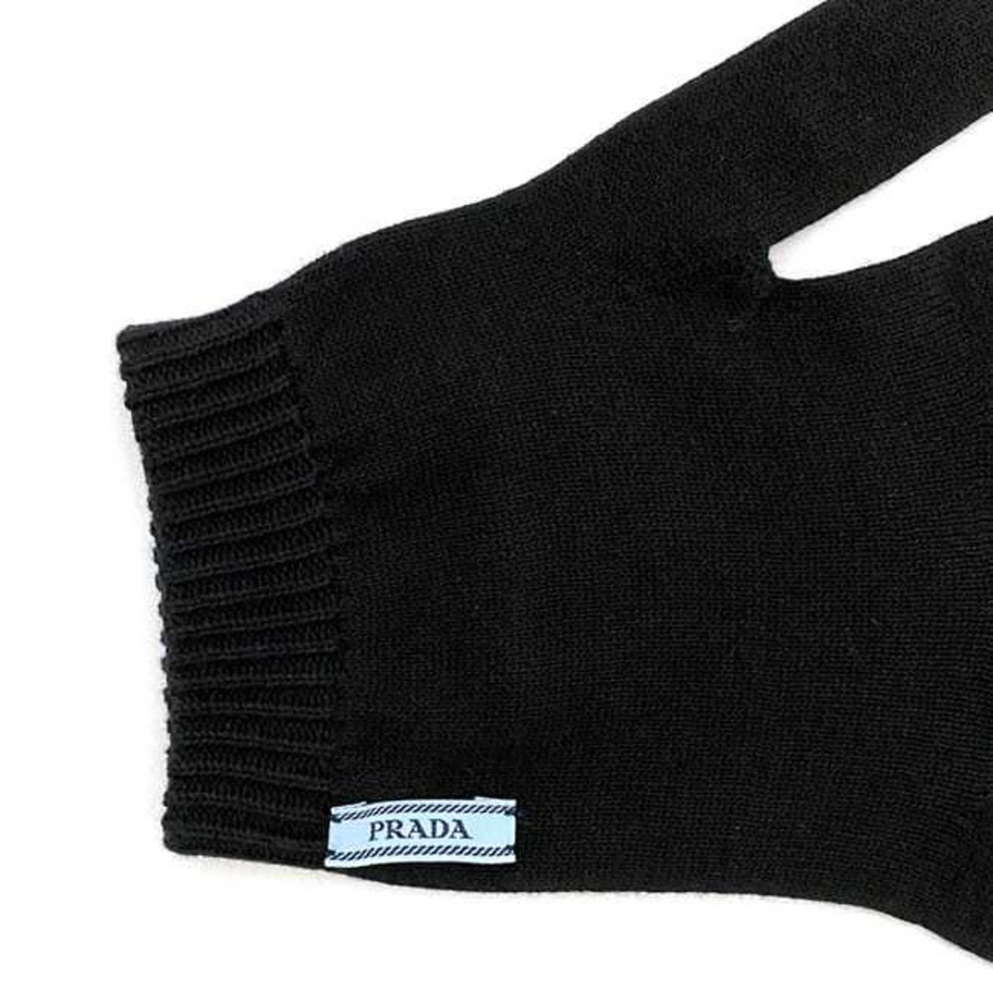 Prada Prada gloves ec-22055 Black NERO DNA615 100% cotton PRADA for women Size ONE SIZE - 6 Thumbnail