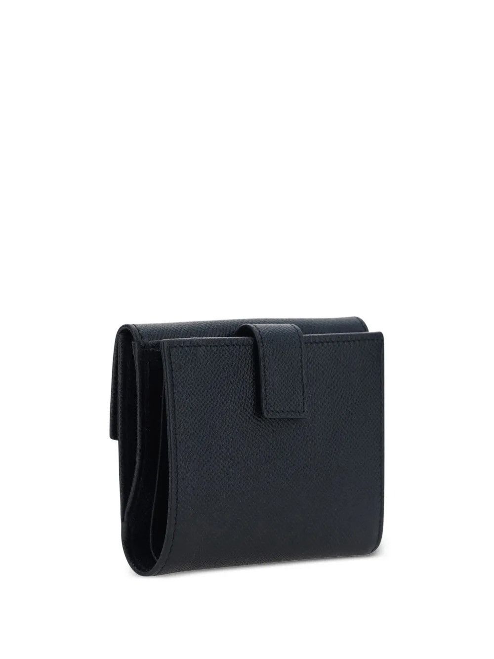 Salvatore Ferragamo HAMMERED LEATHER GOLD GANCINI COMPACT WALLET Size ONE SIZE - 2 Thumbnail