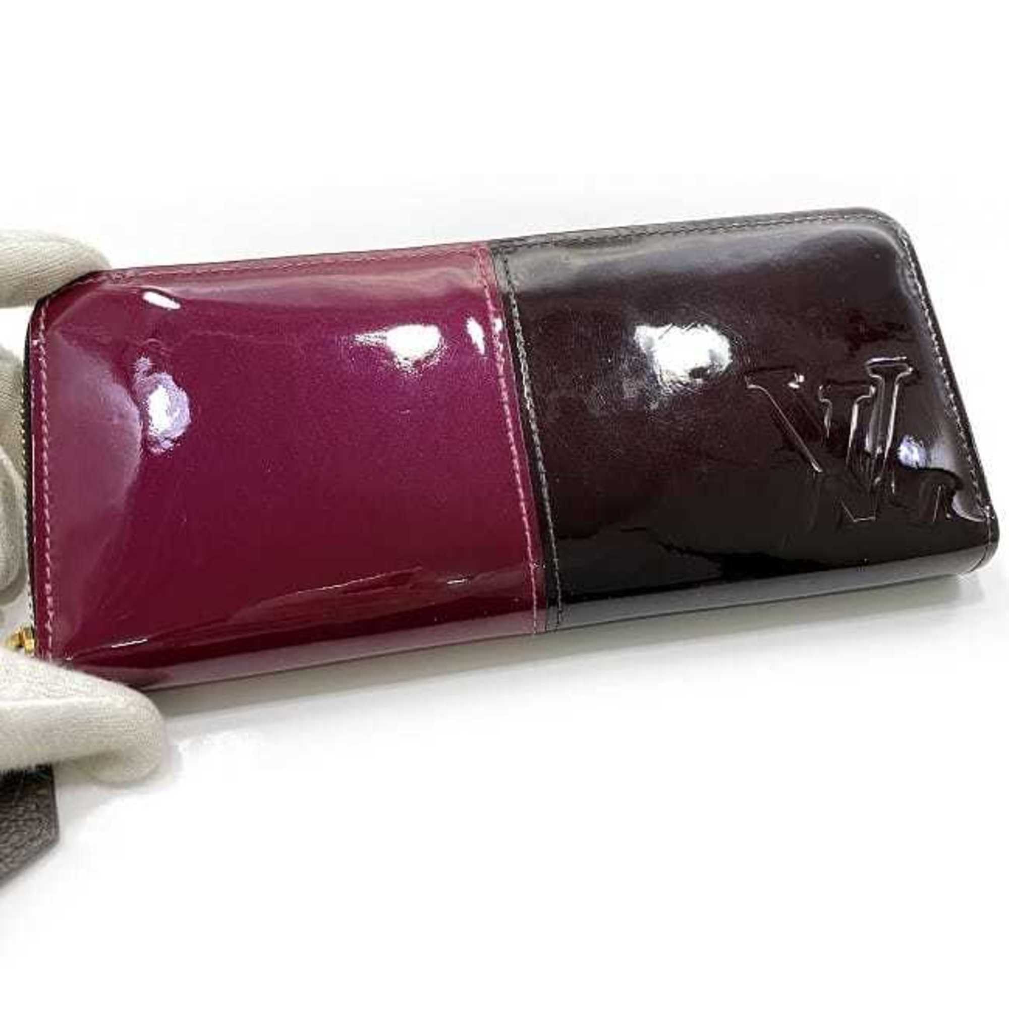 Louis Vuitton Louis Vuitton Wallet Portefeuille Miroir f-22001 Bordeaux Brown Magenta Amaranth Vernis Monogram M64403 Round Long Patent Leather Canvas LOUIS VUITTON Bicolor Size ONE SIZE - 5 Thumbnail