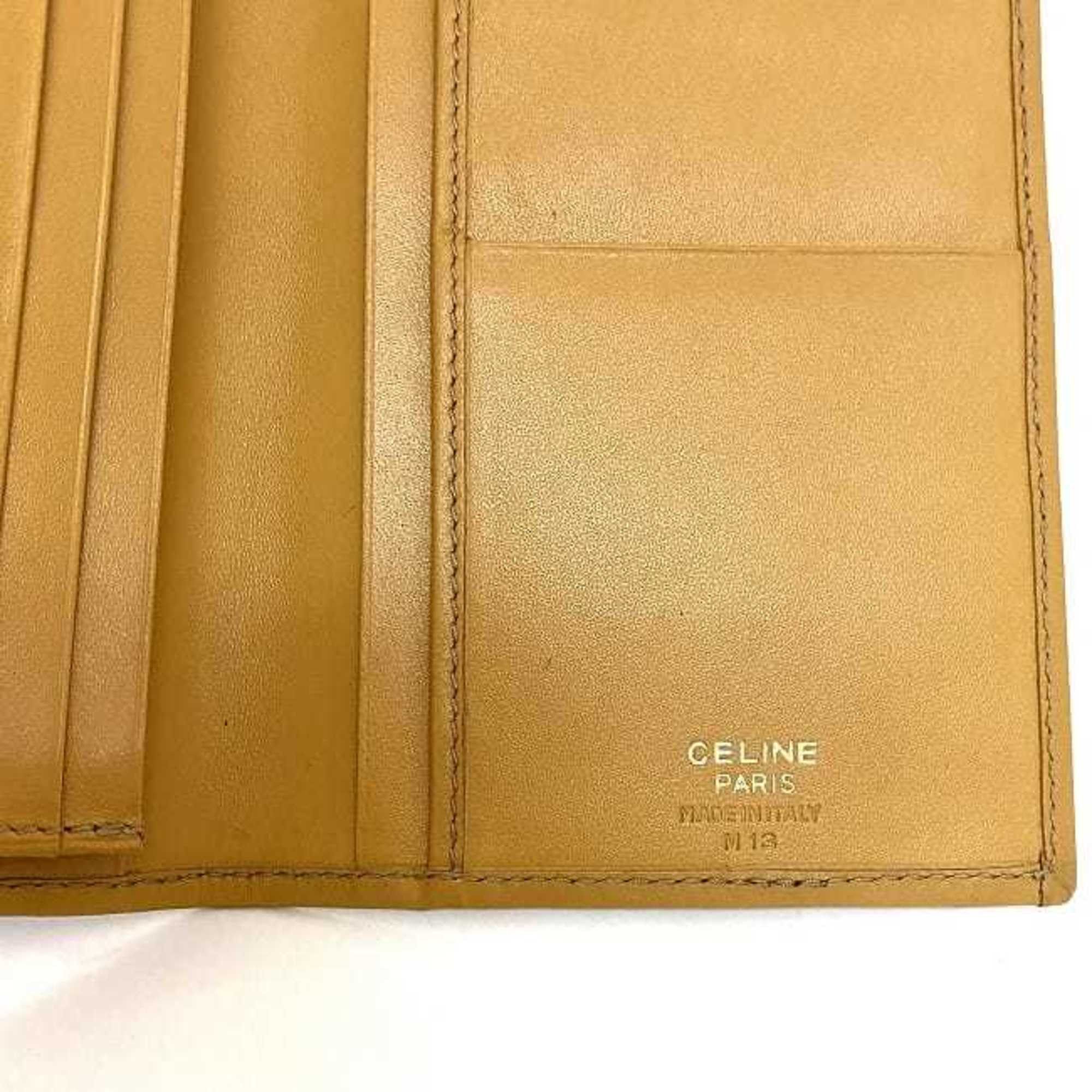 Celine Celine Bi-fold Long Wallet ec-21979 Brown Beige Macadam Billfold PVC Leather M13 CELINE Women's Men's Unisex Size ONE SIZE - 11 Thumbnail