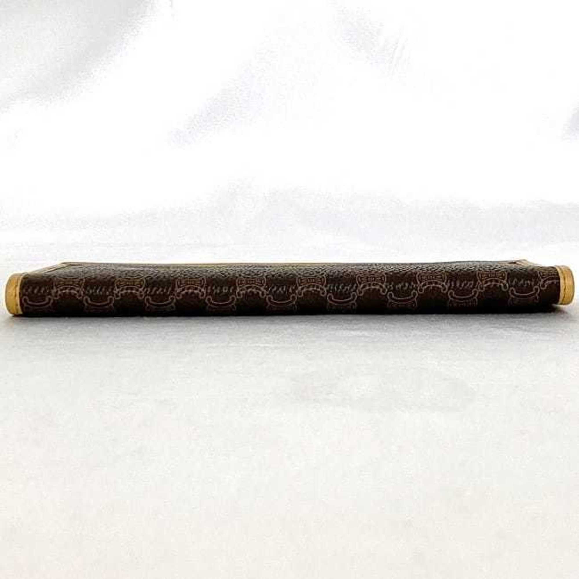 Celine Celine Bi-fold Long Wallet ec-21979 Brown Beige Macadam Billfold PVC Leather M13 CELINE Women's Men's Unisex Size ONE SIZE - 5 Thumbnail