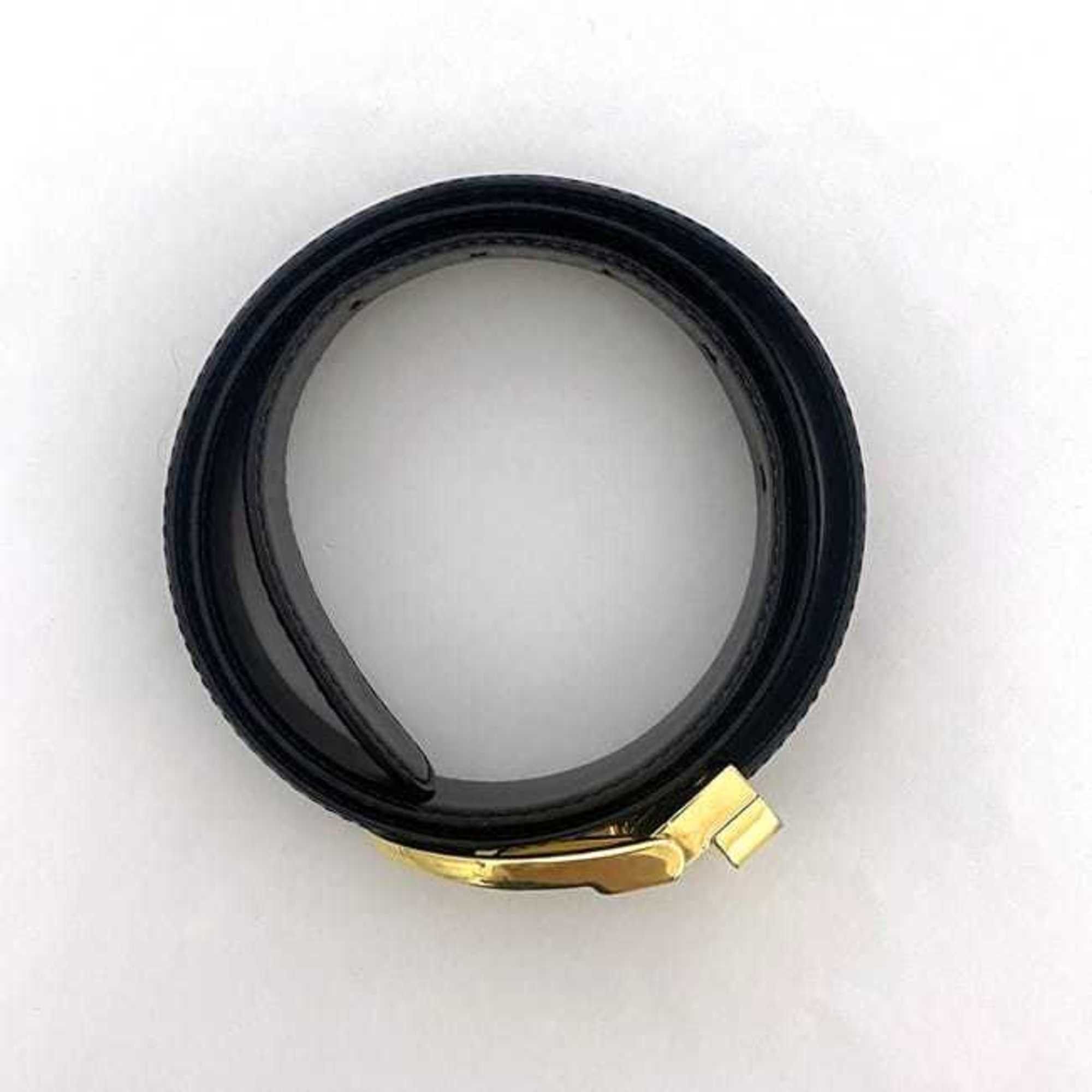 Louis Vuitton Louis Vuitton Belt Santur Classic ec-21955 Black Noir Epi M6832Q Waist 85cm Leather VI0956 LOUIS VUITTON Buckle Gold Women's Men's Size ONE SIZE - 4 Thumbnail