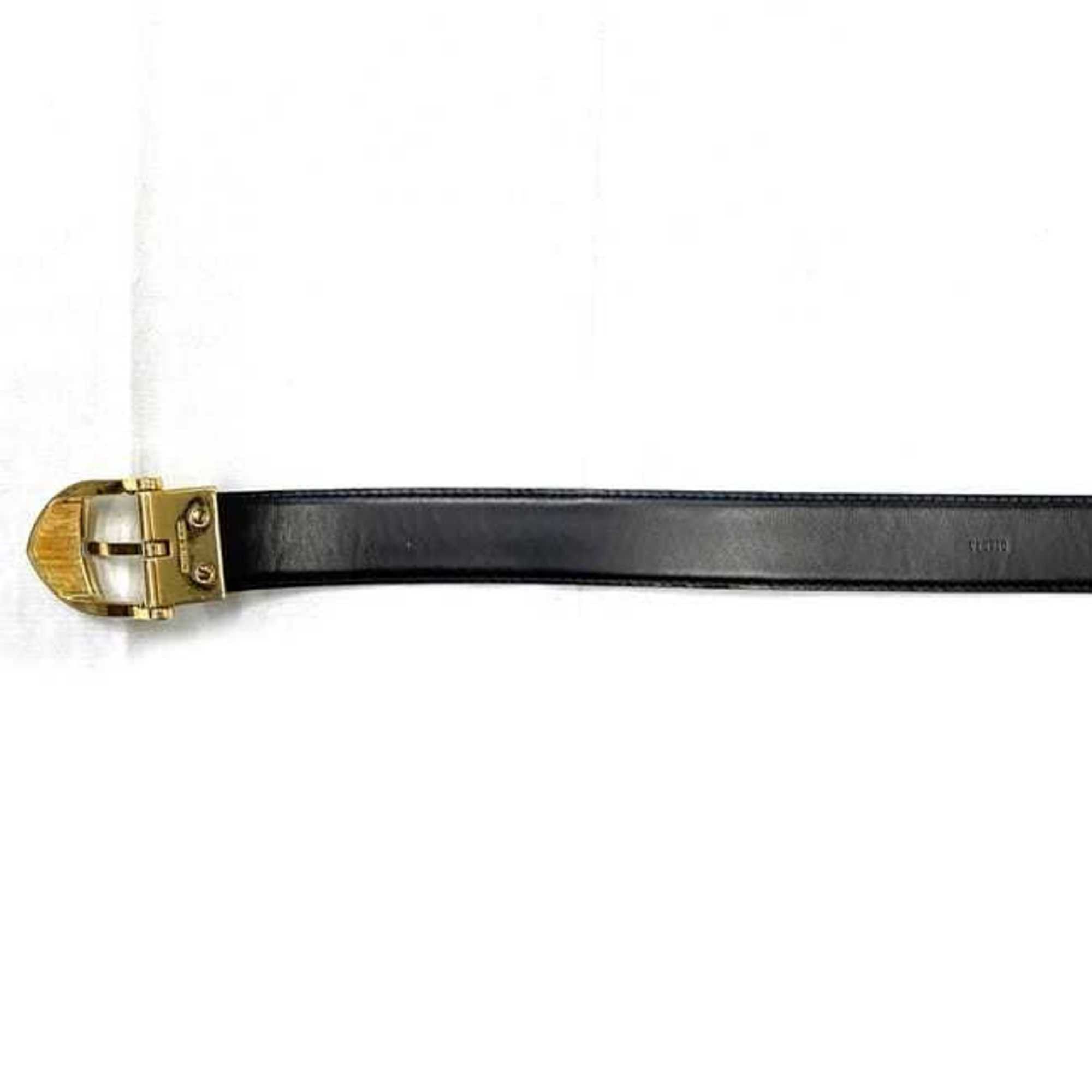 Louis Vuitton Louis Vuitton Belt Santur Classic ec-21955 Black Noir Epi M6832Q Waist 85cm Leather VI0956 LOUIS VUITTON Buckle Gold Women's Men's Size ONE SIZE - 7 Thumbnail