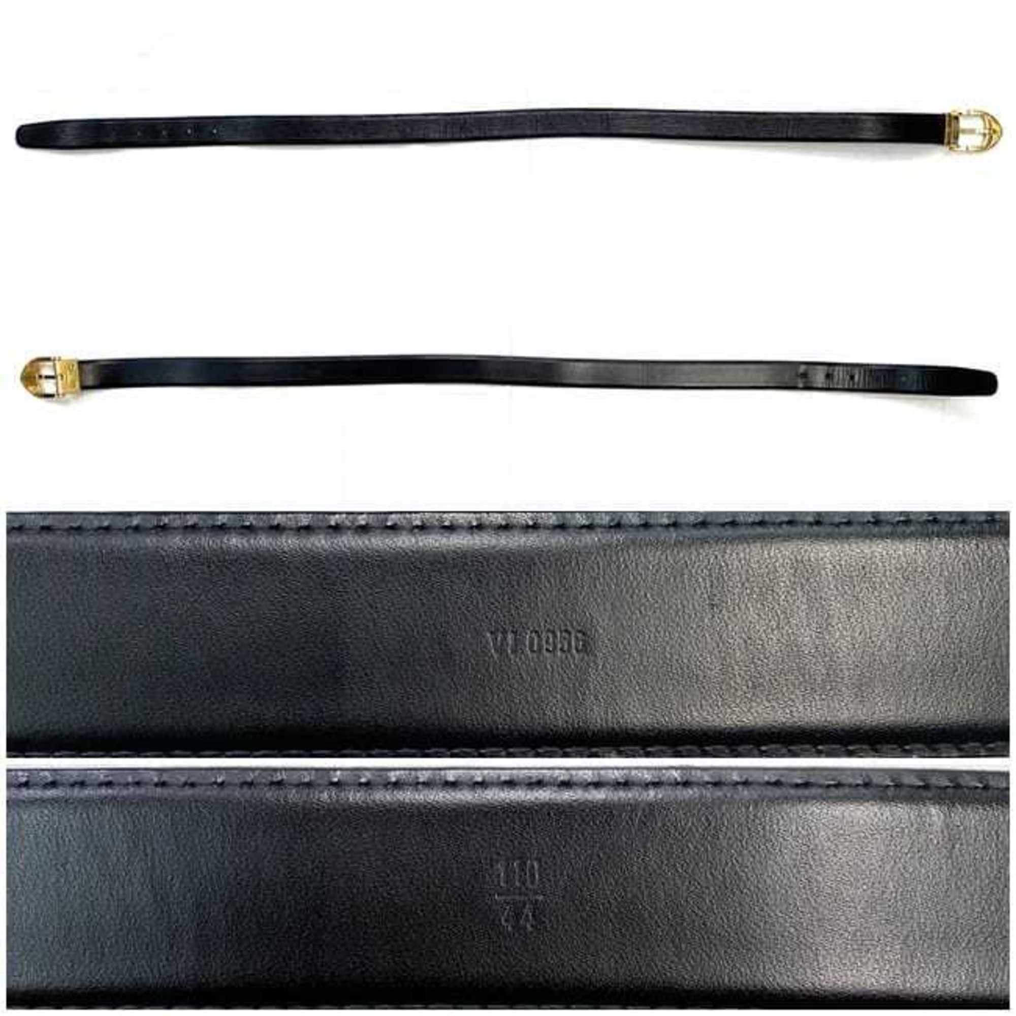Louis Vuitton Louis Vuitton Belt Santur Classic ec-21955 Black Noir Epi M6832Q Waist 85cm Leather VI0956 LOUIS VUITTON Buckle Gold Women's Men's Size ONE SIZE - 3 Thumbnail