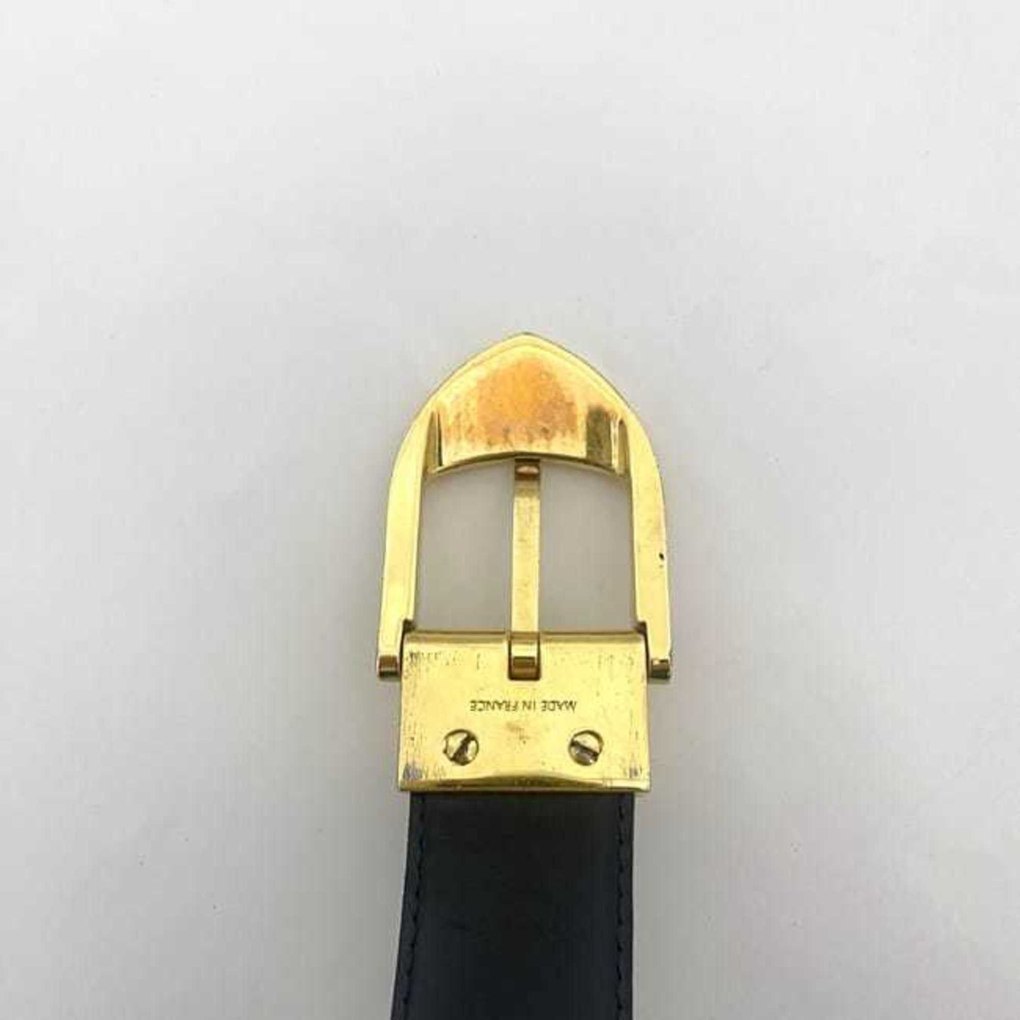 Louis Vuitton Louis Vuitton Belt Santur Classic ec-21955 Black Noir Epi M6832Q Waist 85cm Leather VI0956 LOUIS VUITTON Buckle Gold Women's Men's Size ONE SIZE - 11 Thumbnail