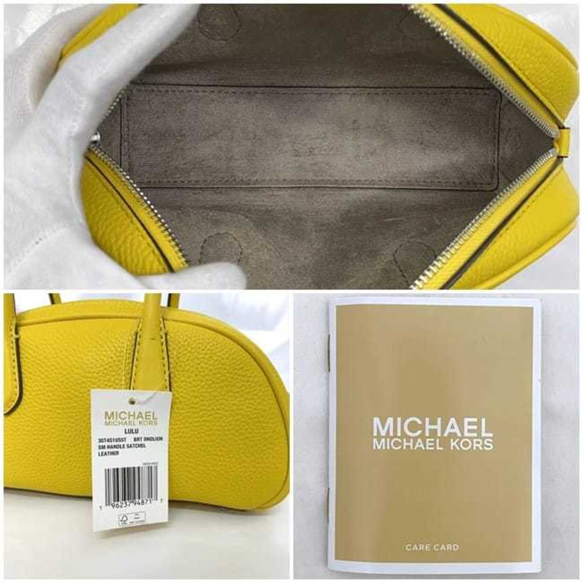 Michael Kors Michael Kors Handbag ec-22118 Yellow 30T4S1VS5T B.DNDLI Leather MICHAEL KORS Freestanding Boston Size ONE SIZE - 11 Thumbnail