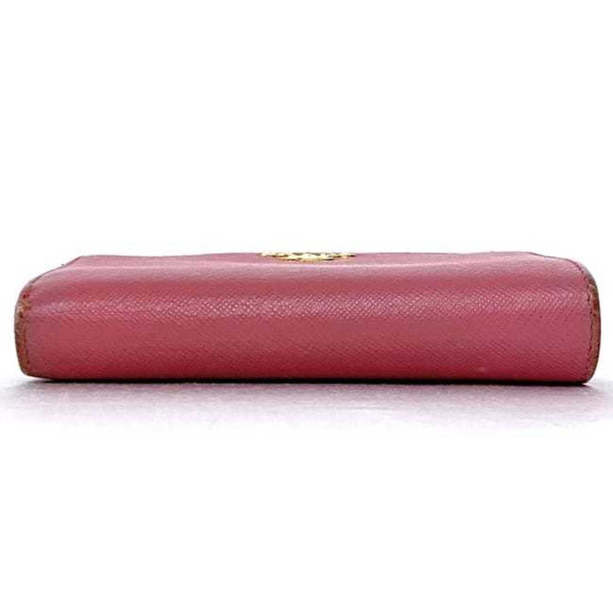 Prada Prada Bi-fold Wallet ec-22190 Pink 1ML225 Saffiano Leather 230 A PRADA Compact Women's Size ONE SIZE - 4 Thumbnail