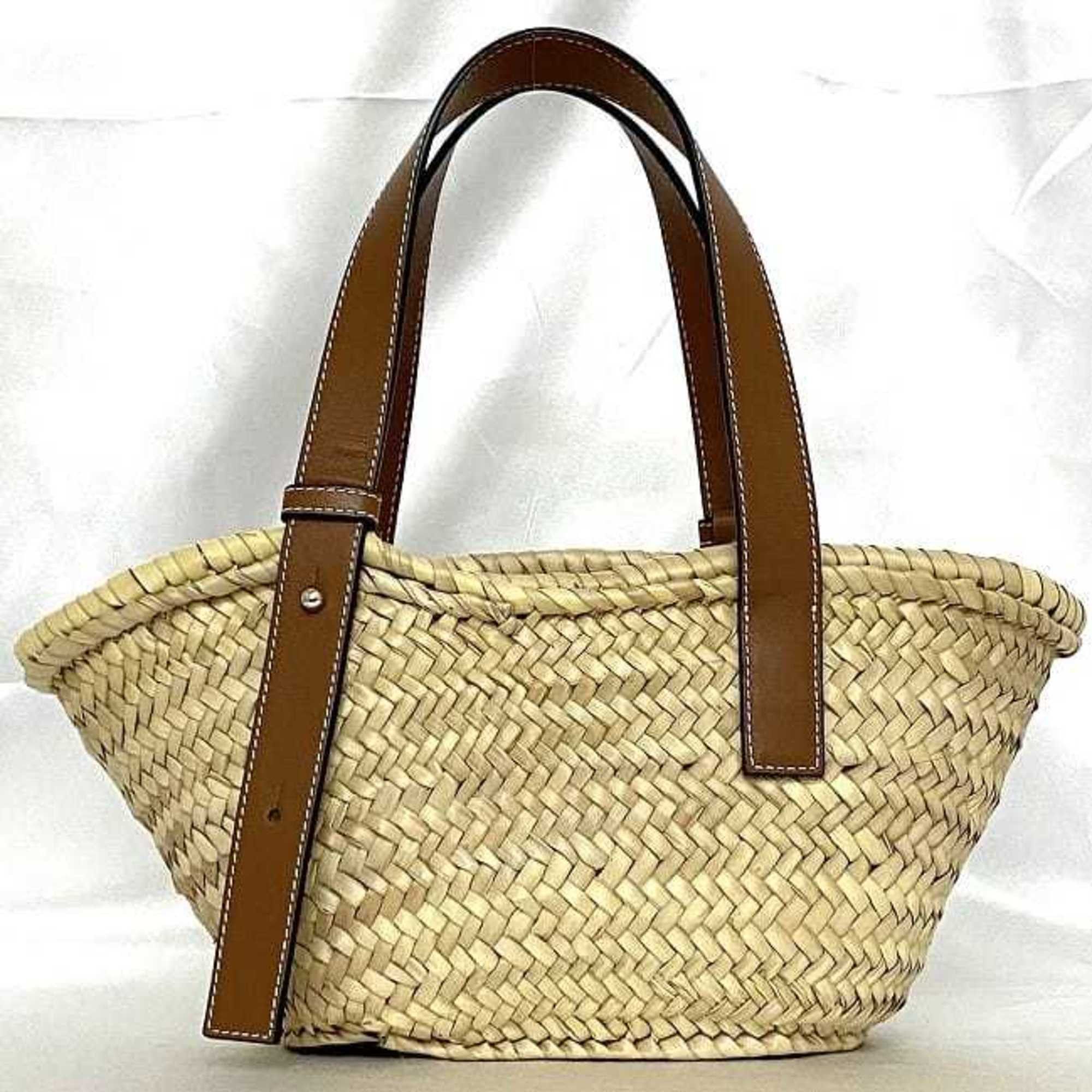 Loewe LOEWE f-22211 beige brown anagram 327.02.S93 palm leaf calf leather 411926 handbag tote bag ladies Size ONE SIZE - 4 Thumbnail