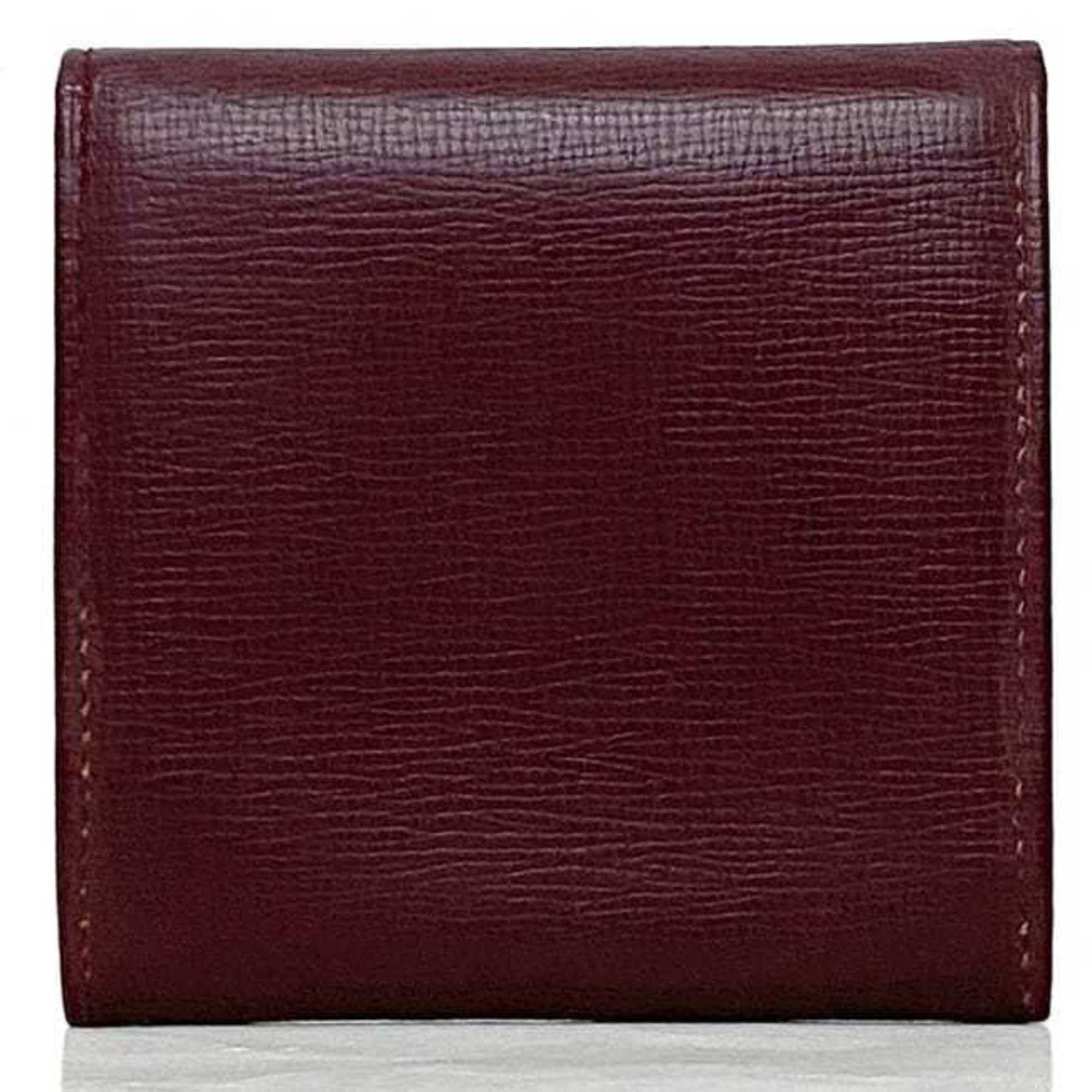 Cartier Cartier coin case ec-22263 Bordeaux Must purse leather compact wallet for men and women Size ONE SIZE - 3 Thumbnail