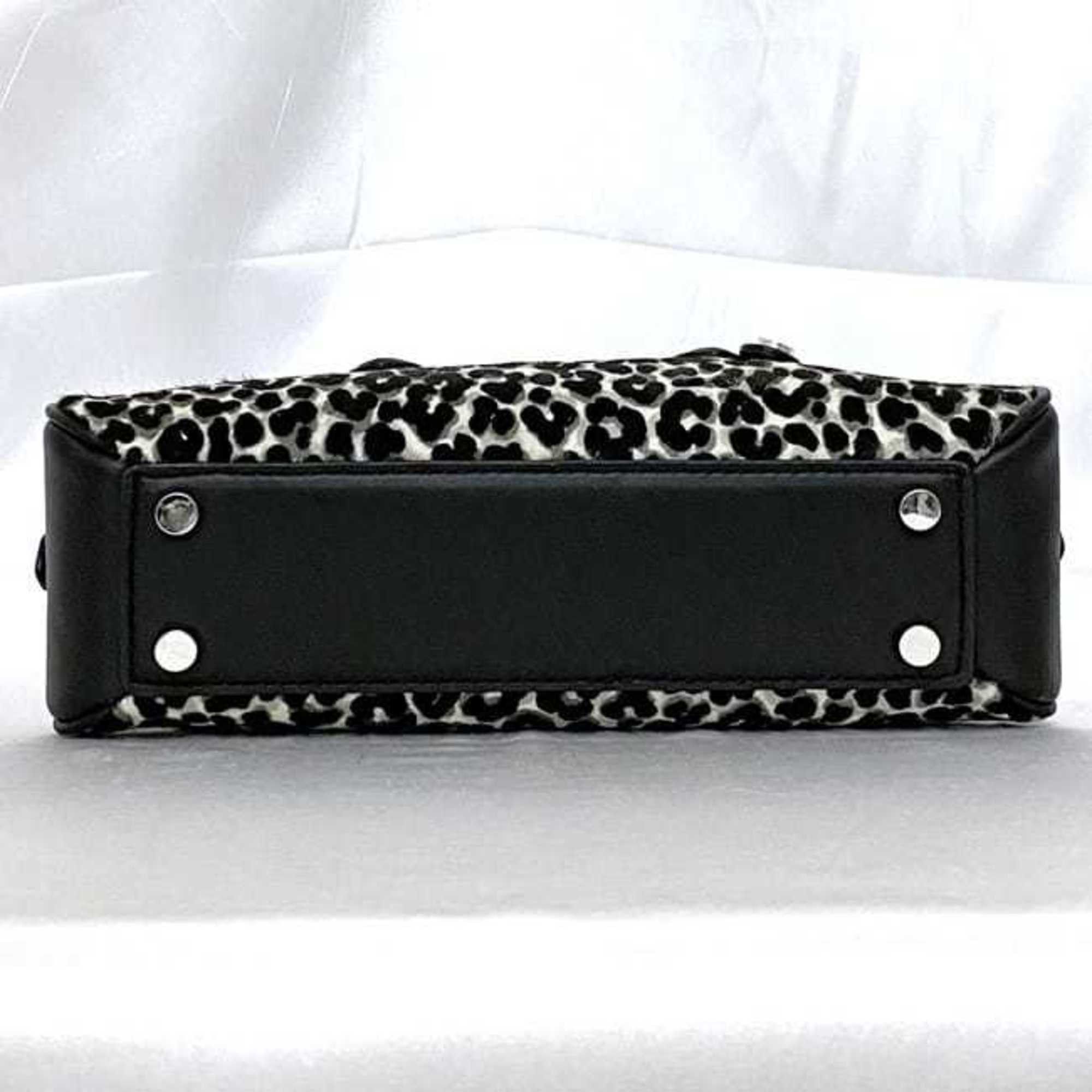 Michael Kors Michael Kors handbag ec-22117 black, gray, white, leopard 30T4S1US5H pony leather MICHAEL KORS print freestanding Boston bag Size ONE SIZE - 5 Thumbnail