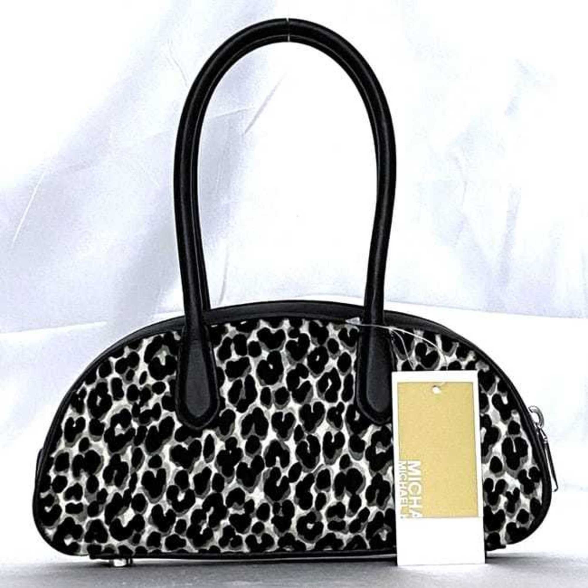 Michael Kors Michael Kors handbag ec-22117 black, gray, white, leopard 30T4S1US5H pony leather MICHAEL KORS print freestanding Boston bag Size ONE SIZE - 4 Thumbnail