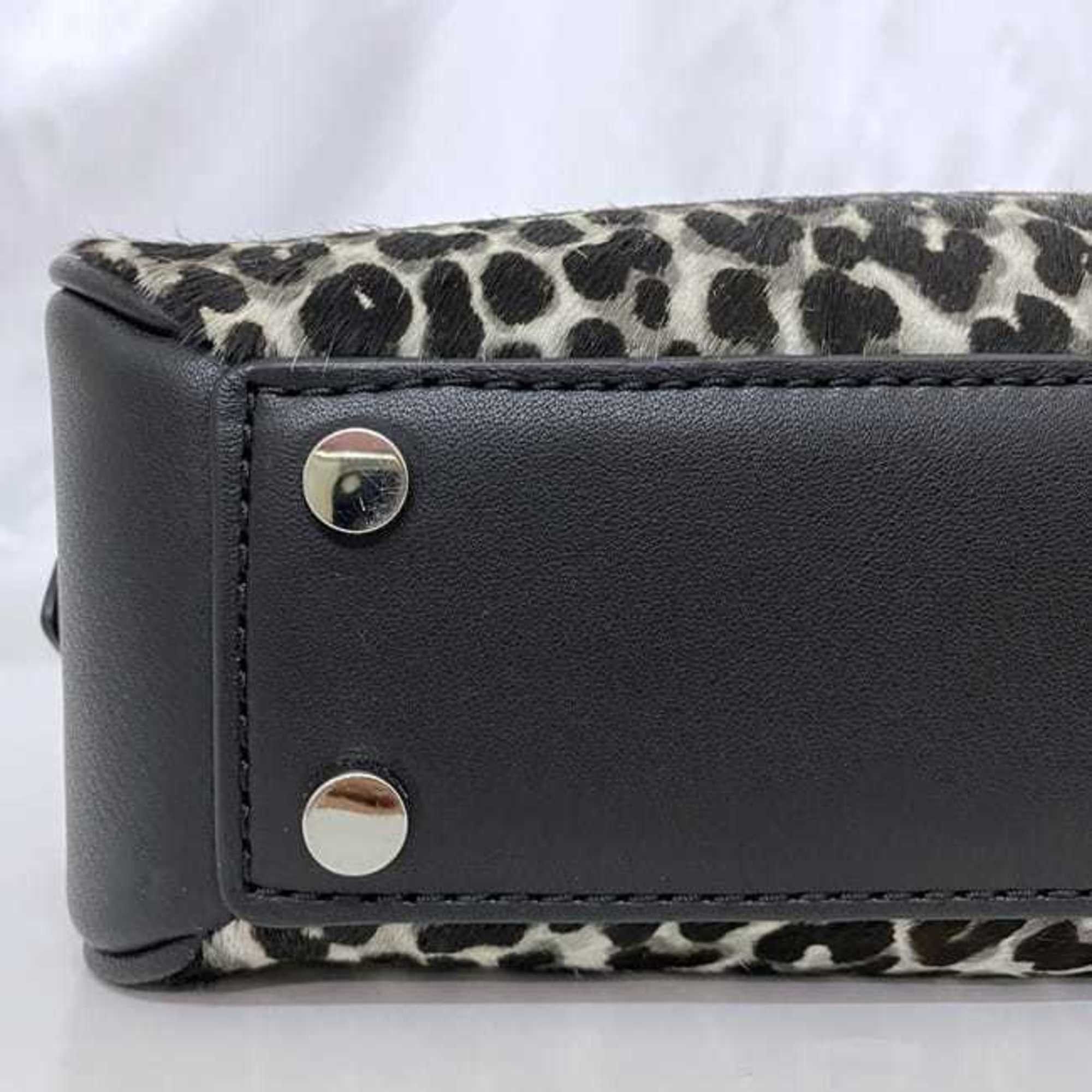 Michael Kors Michael Kors handbag ec-22117 black, gray, white, leopard 30T4S1US5H pony leather MICHAEL KORS print freestanding Boston bag Size ONE SIZE - 9 Thumbnail