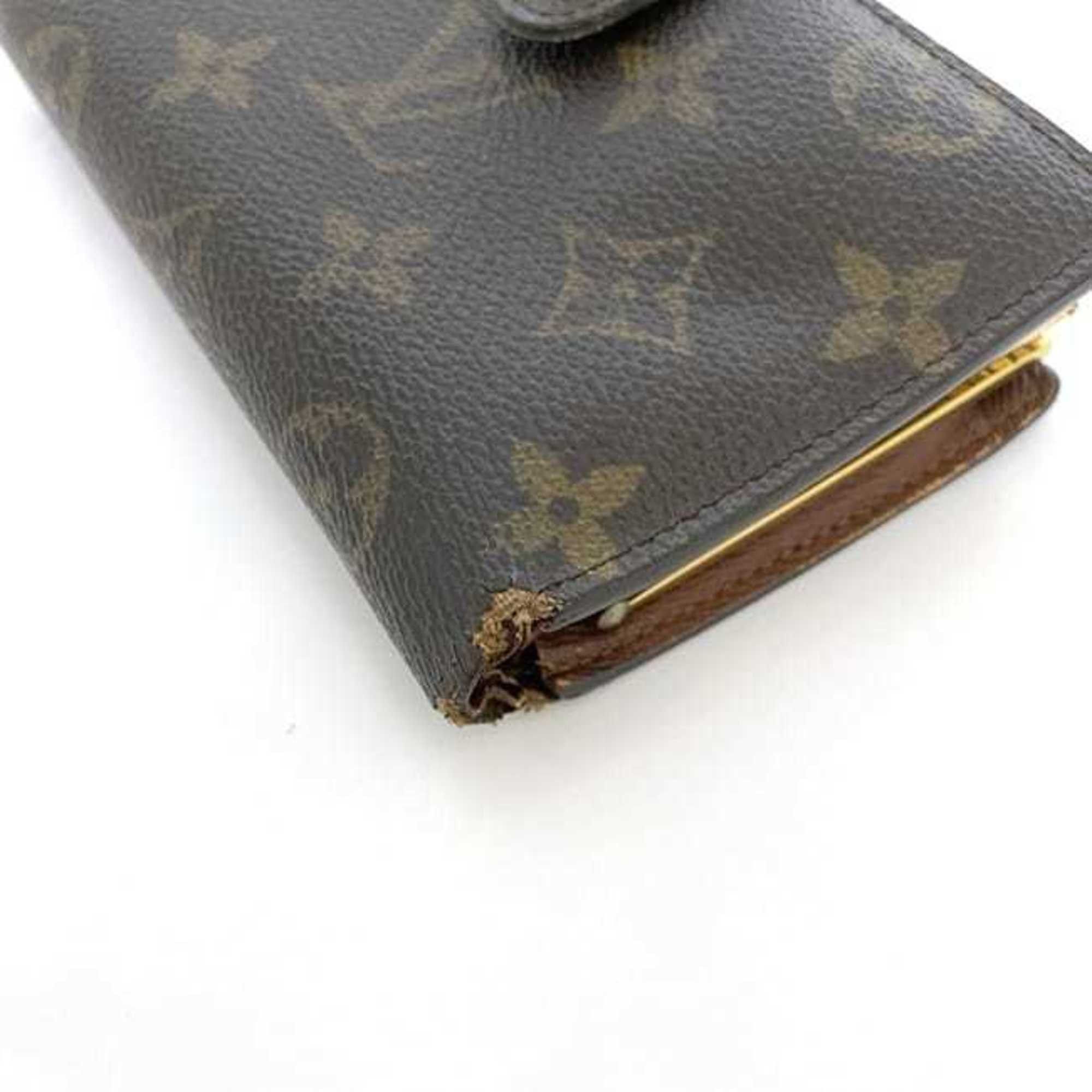 Louis Vuitton Louis Vuitton Bi-fold Wallet ec-22262 Brown Monogram M61663 Canvas MI1001 LOUIS VUITTON Compact Folding Size ONE SIZE - 7 Thumbnail