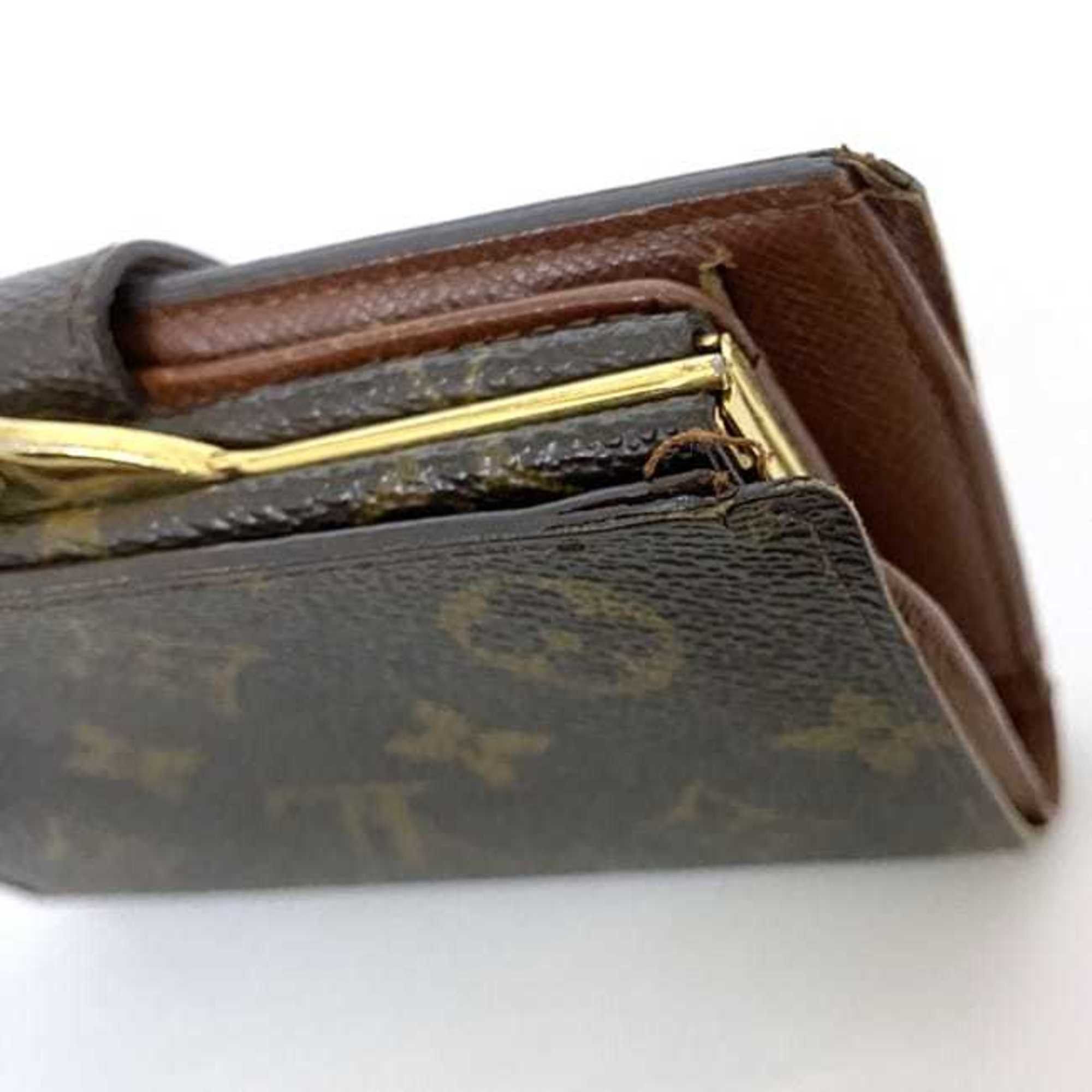 Louis Vuitton Louis Vuitton Bi-fold Wallet ec-22262 Brown Monogram M61663 Canvas MI1001 LOUIS VUITTON Compact Folding Size ONE SIZE - 8 Thumbnail