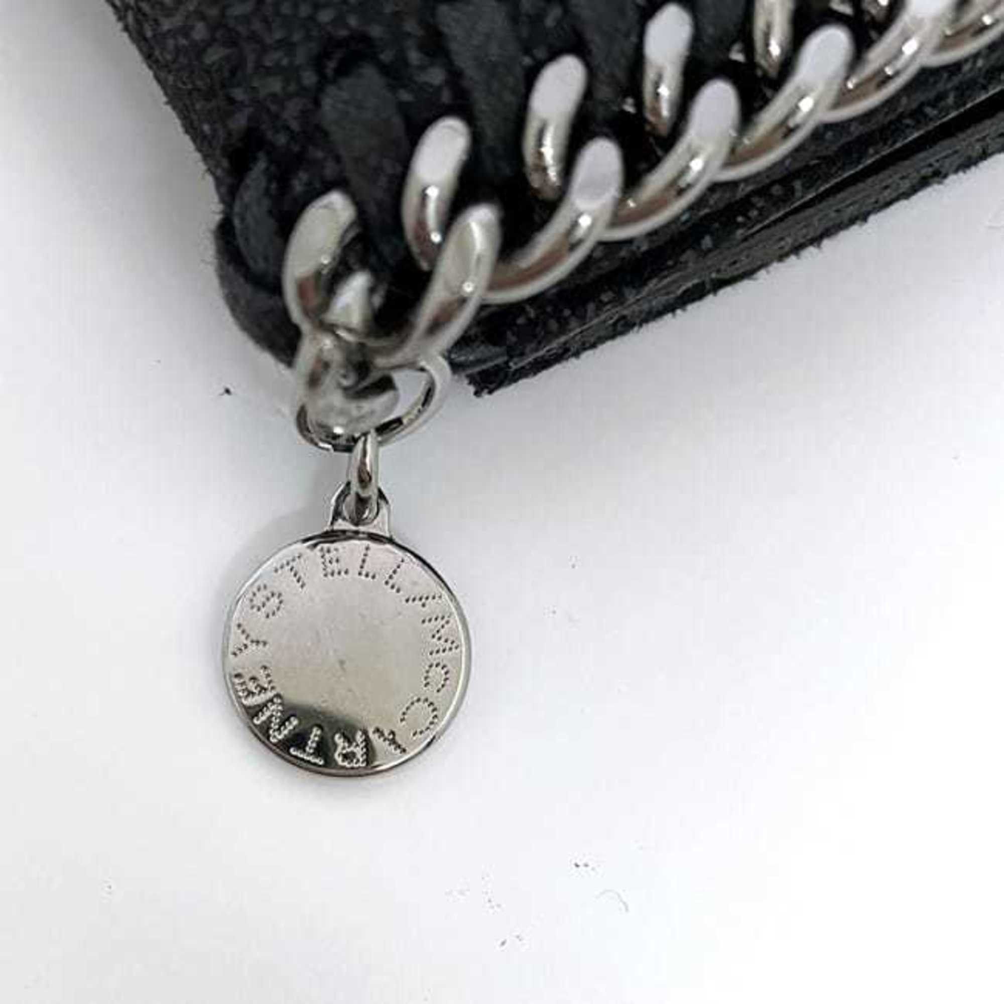Stella McCartney Stella McCartney Bi-fold Wallet ec-22187 Black Falabella 557839 W9132 Synthetic Leather W119 STELLA McCARTNEY Chain Folding Compact Size ONE SIZE - 7 Thumbnail
