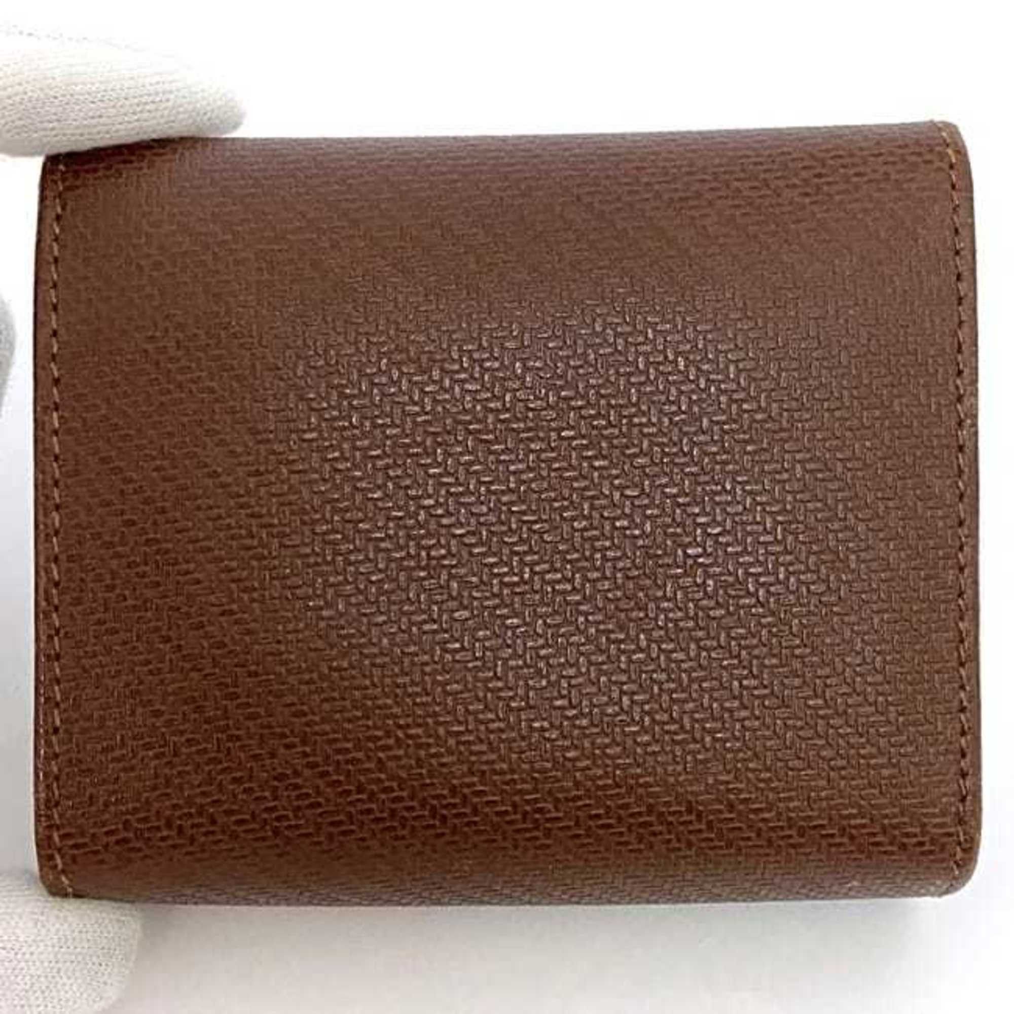 Salvatore Ferragamo Salvatore Ferragamo pouch ec-22167 brown coin case leather 225028 purse for women compact Size ONE SIZE - 4 Thumbnail