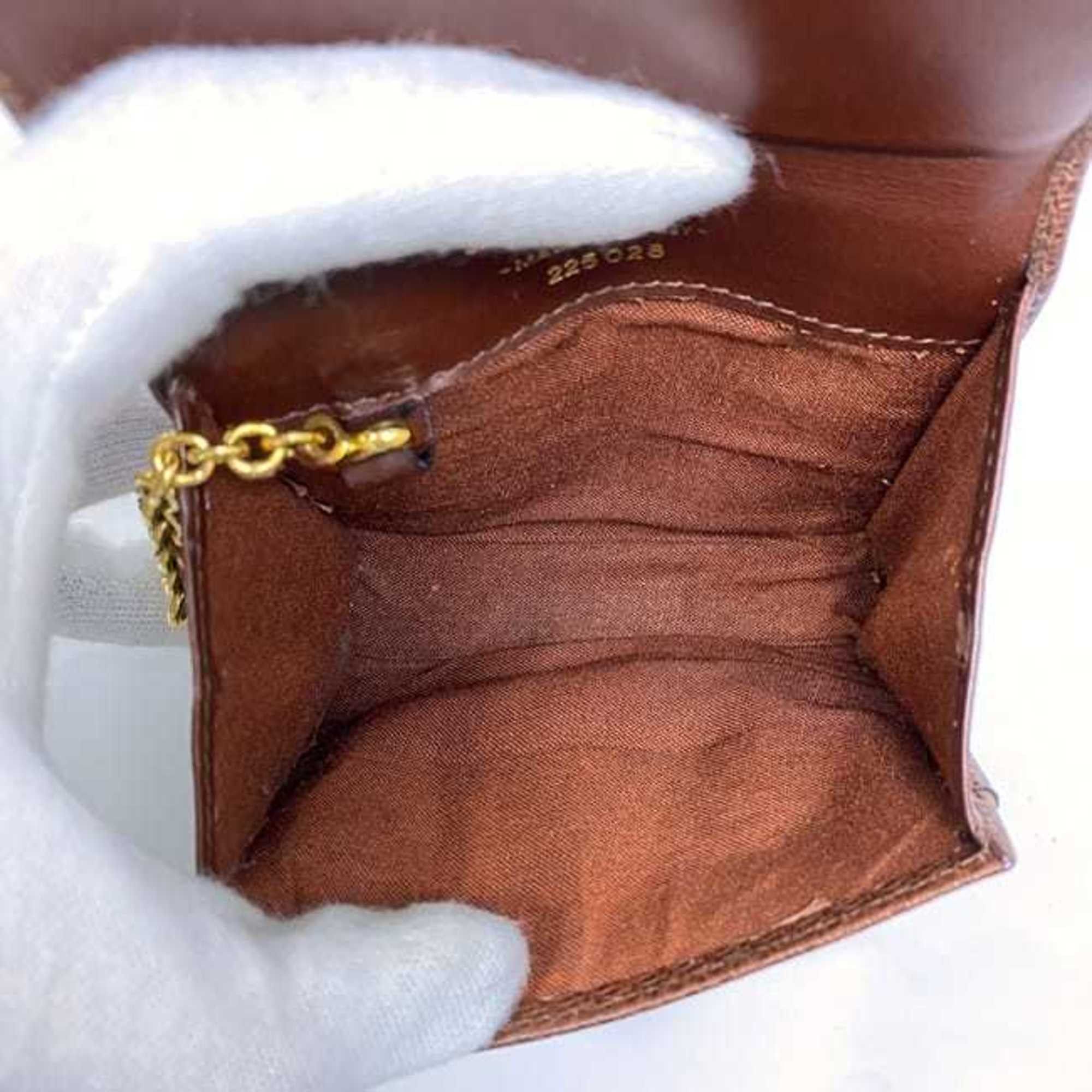 Salvatore Ferragamo Salvatore Ferragamo pouch ec-22167 brown coin case leather 225028 purse for women compact Size ONE SIZE - 10 Thumbnail