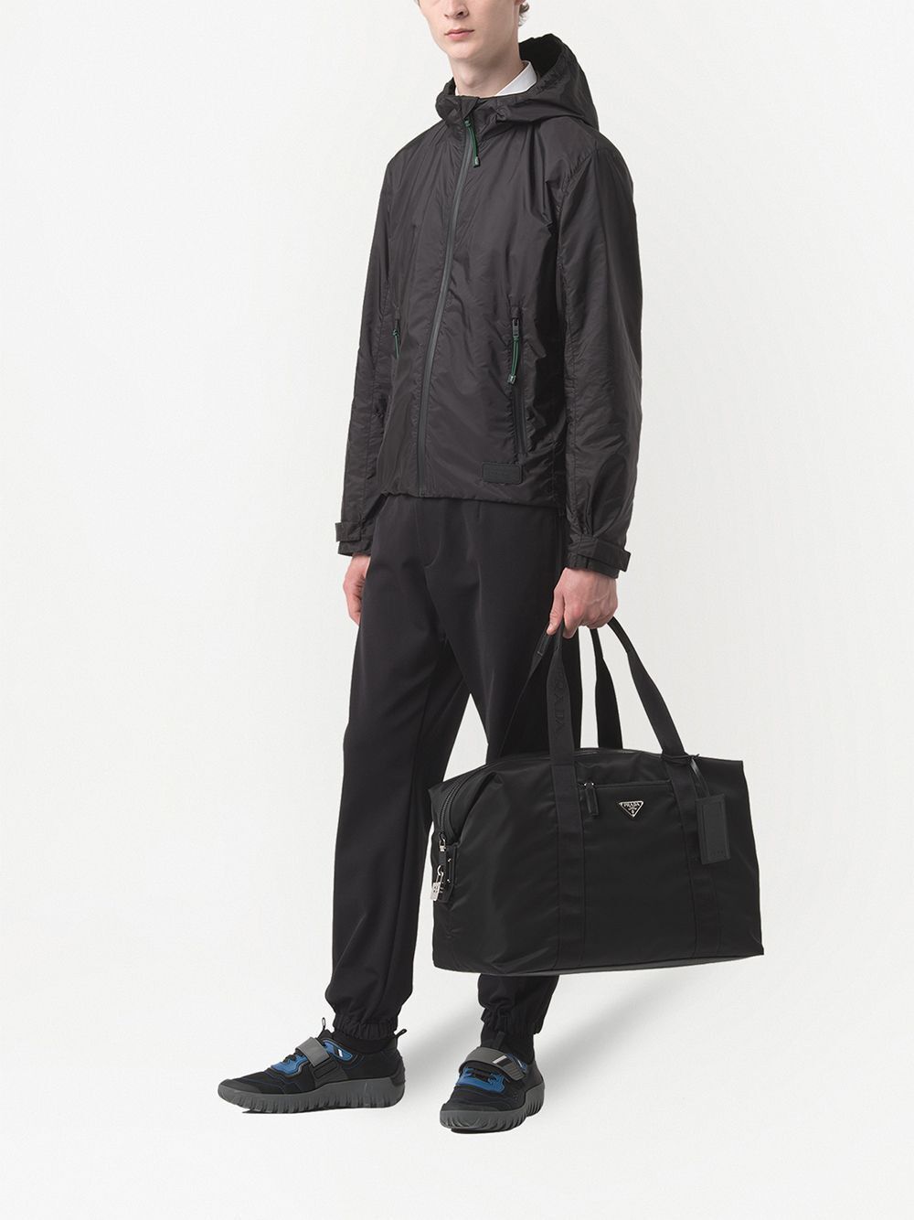 Prada RE-NYLON AND SAFFIANO LEATHER DUFFLE BAG Size ONE SIZE - 2 Thumbnail