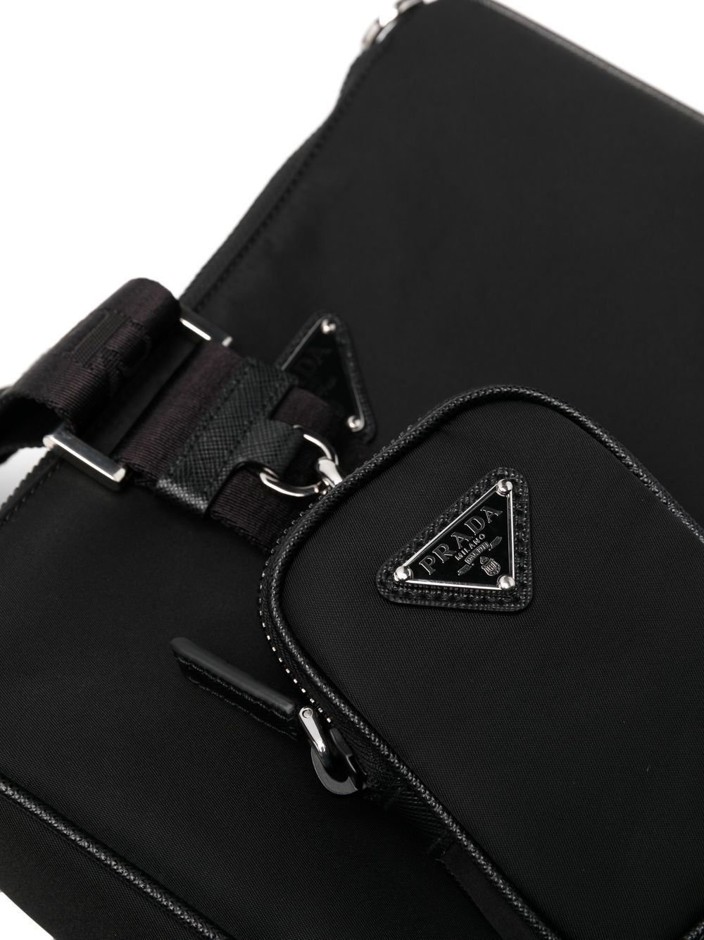 Prada RE-NYLON AND SAFFIANO LEATHER SHOULDER BAG Size ONE SIZE - 5 Thumbnail