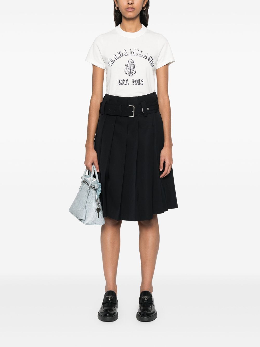 Prada LOGO PRINT JERSEY T-SHIRT Size S / US 4 / IT 40 - 5 Thumbnail