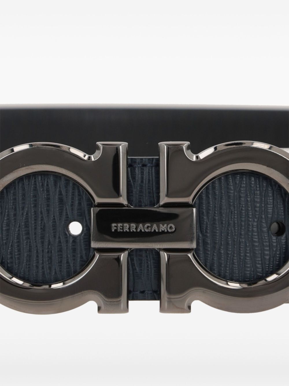 Salvatore Ferragamo SEMI-MATT GRAINED LEATHER REVERSIBLE GANCINI BELT Size ONE SIZE - 3 Thumbnail
